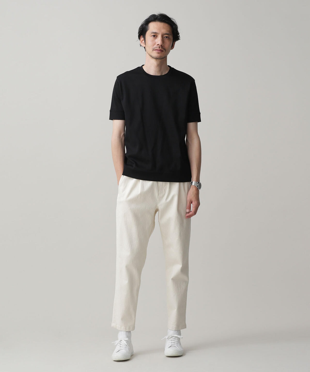 LB.03/「FORMAL JERSEY」クルーネックカットソー半袖 6683124215