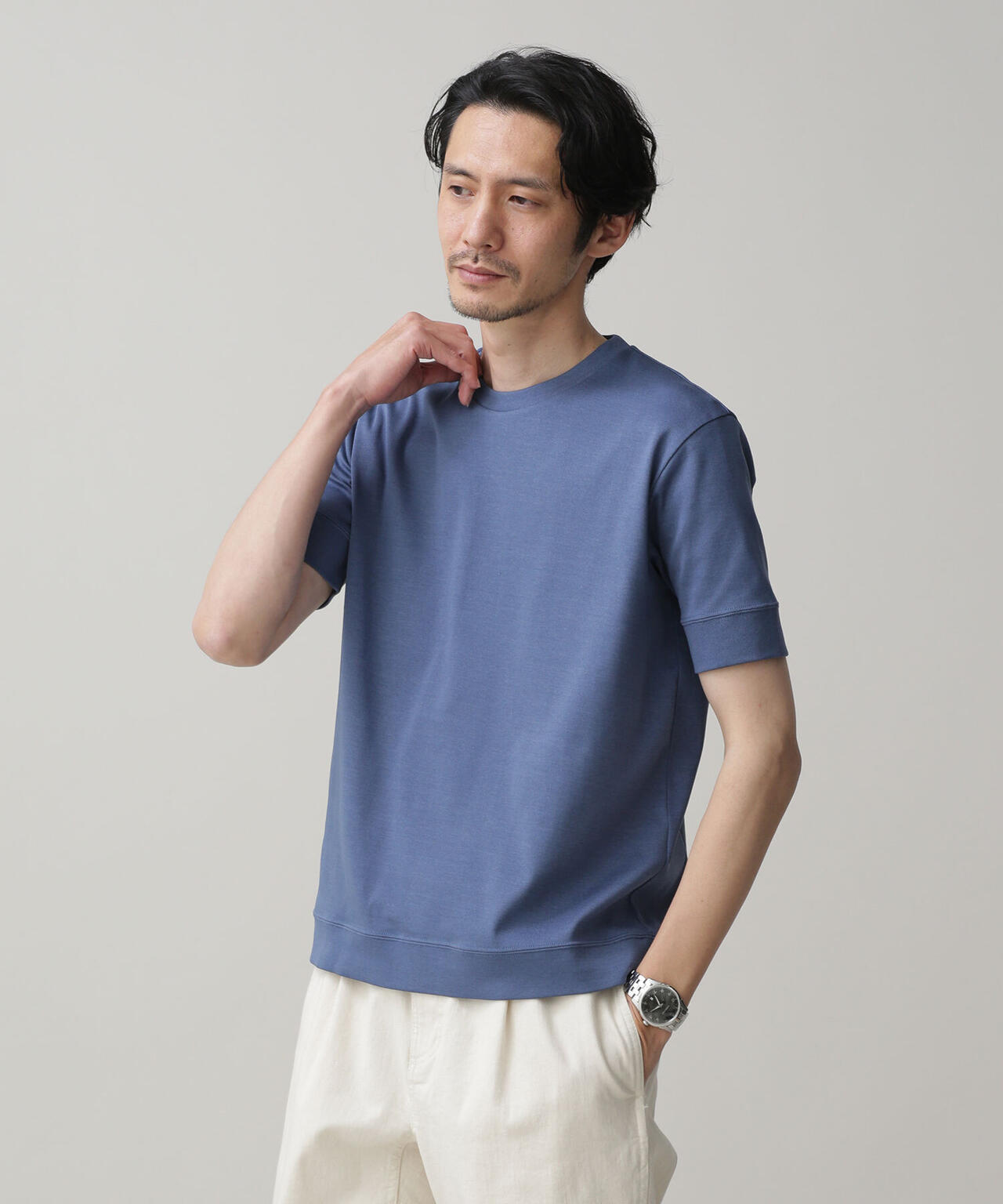 LB.03/「FORMAL JERSEY」クルーネックカットソー半袖 6683124215