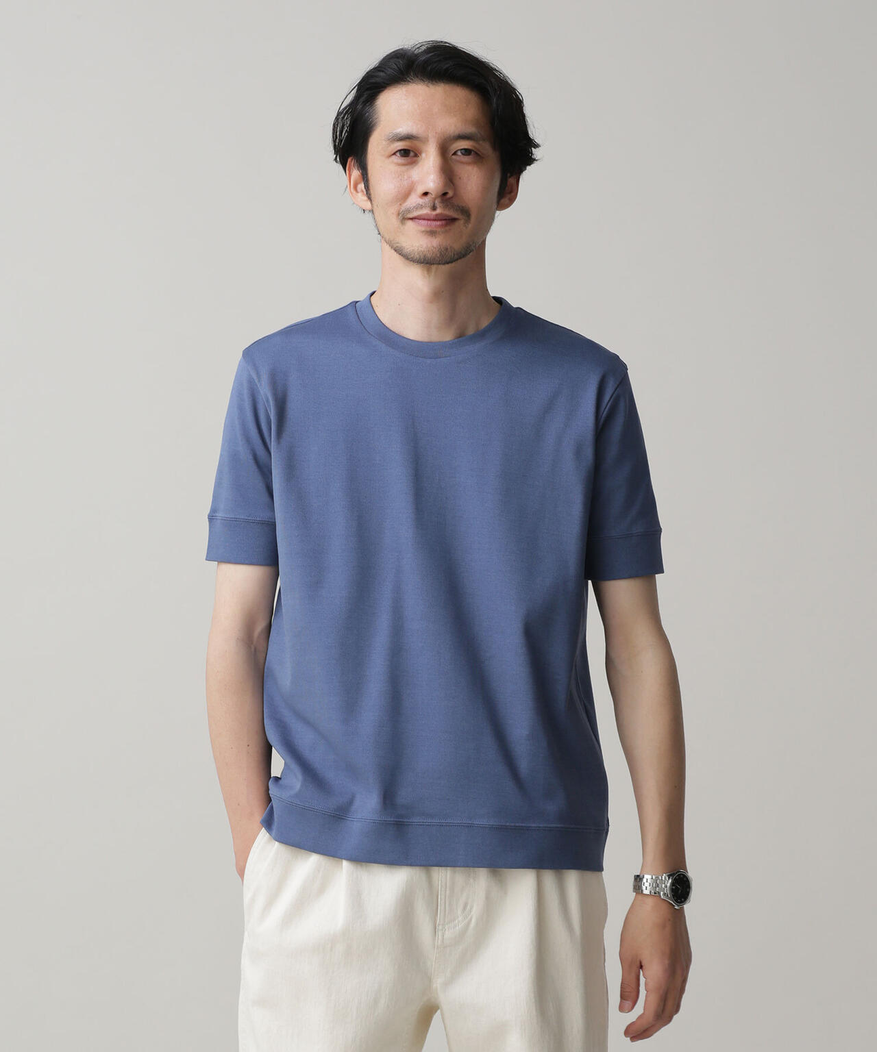 LB.03/「FORMAL JERSEY」クルーネックカットソー半袖 6683124215