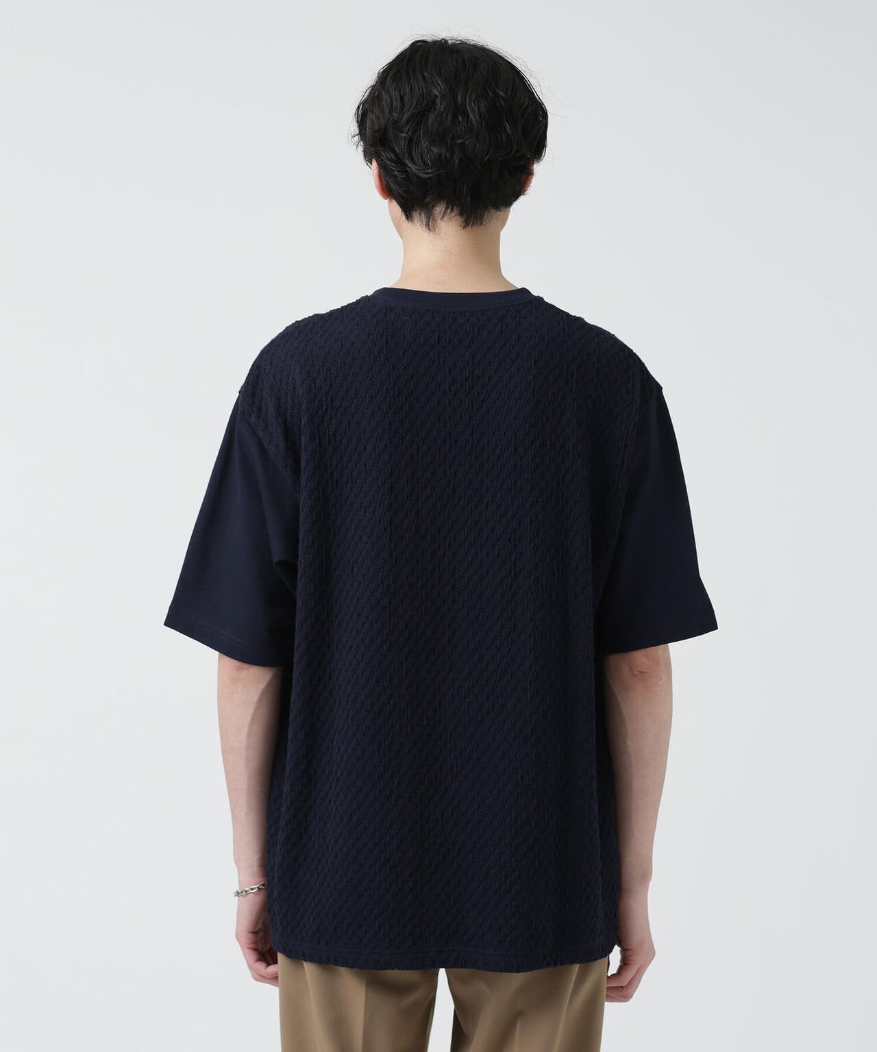 LB.03/ジャガードボディリラックスコンビTシャツ 6683124221