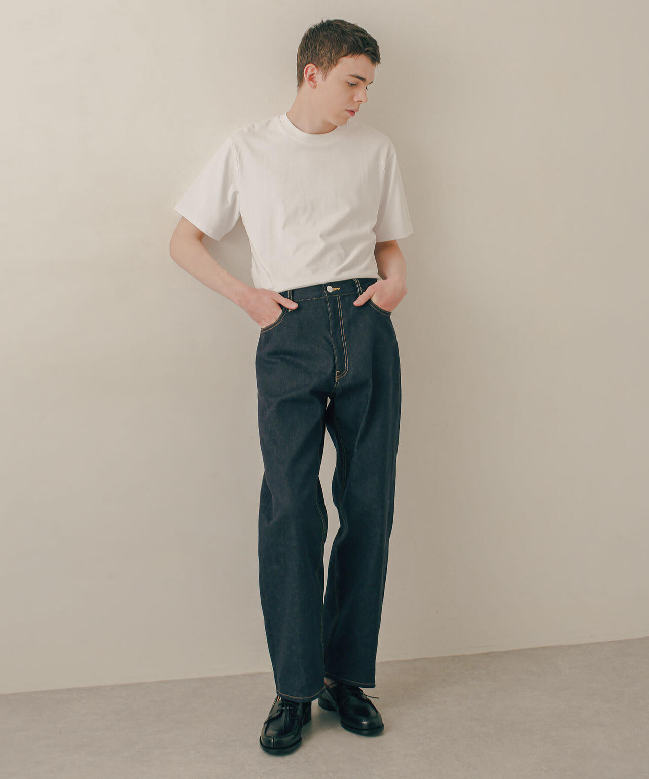 LB.03/「ESSENTIAL LINE」ノンフェイドバギーデニム 6683127225