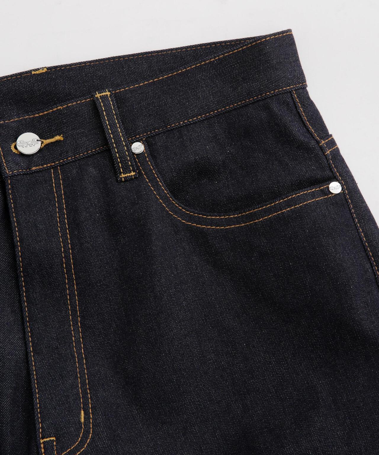 LB.03/「ESSENTIAL LINE」ノンフェイドバギーデニム 6683127225