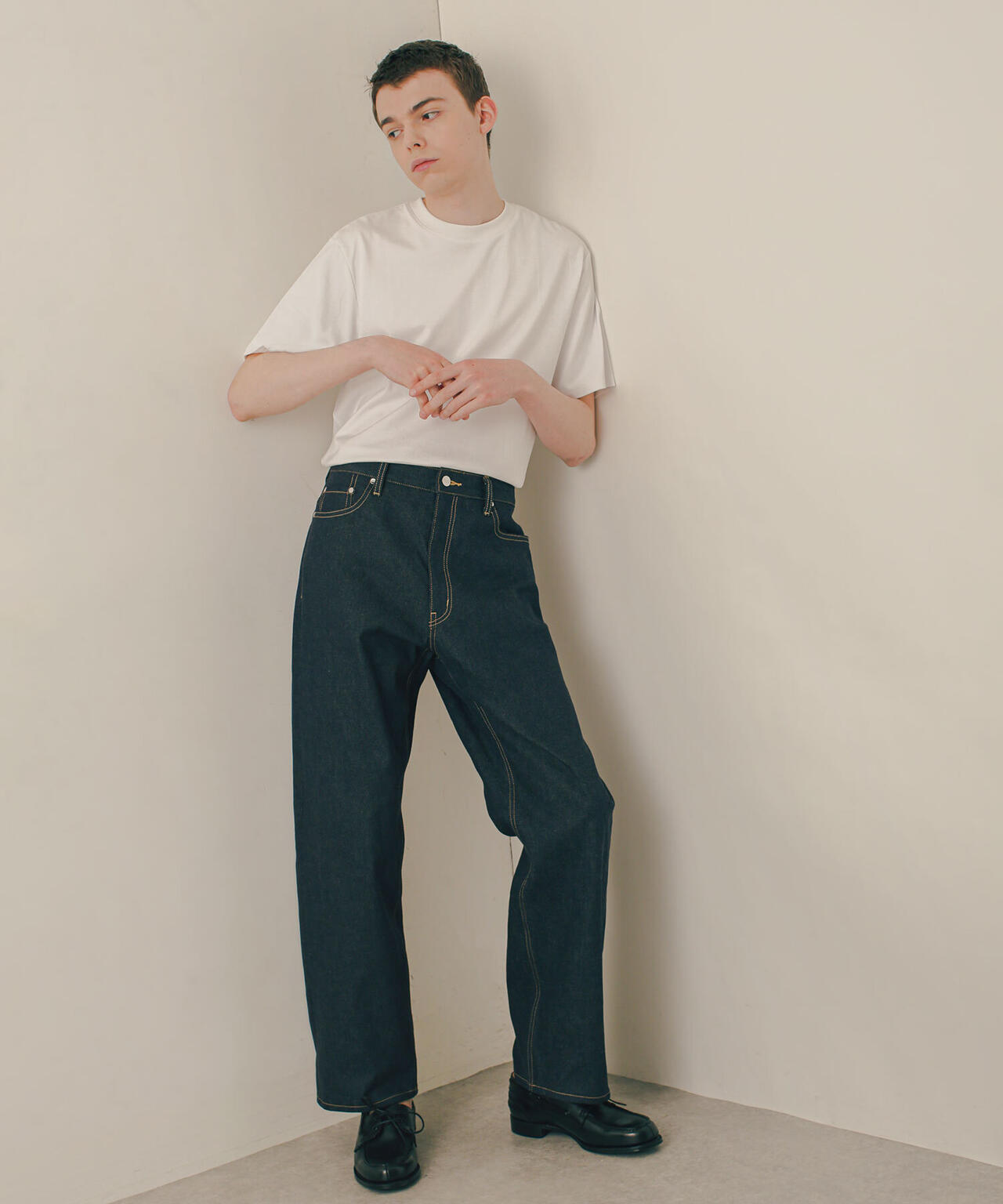 LB.03/「ESSENTIAL LINE」ノンフェイドバギーデニム 6683127225