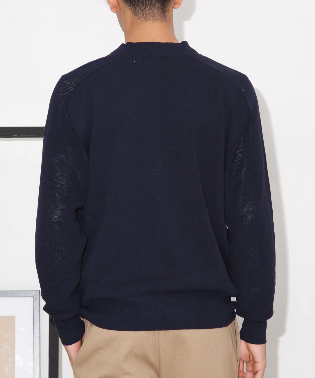 C/solotex(R)サドルショルダーVネックカーディガン 6683222222