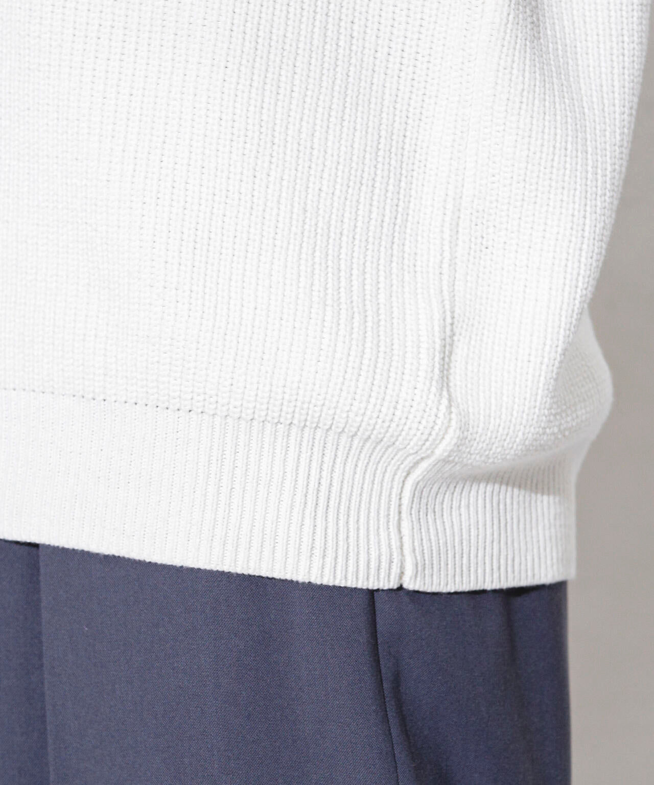 片畦グラデーションクルーネックニット 6683222229