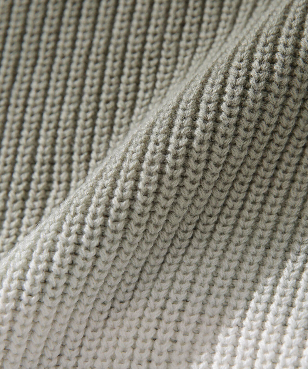 片畦グラデーションクルーネックニット 6683222229