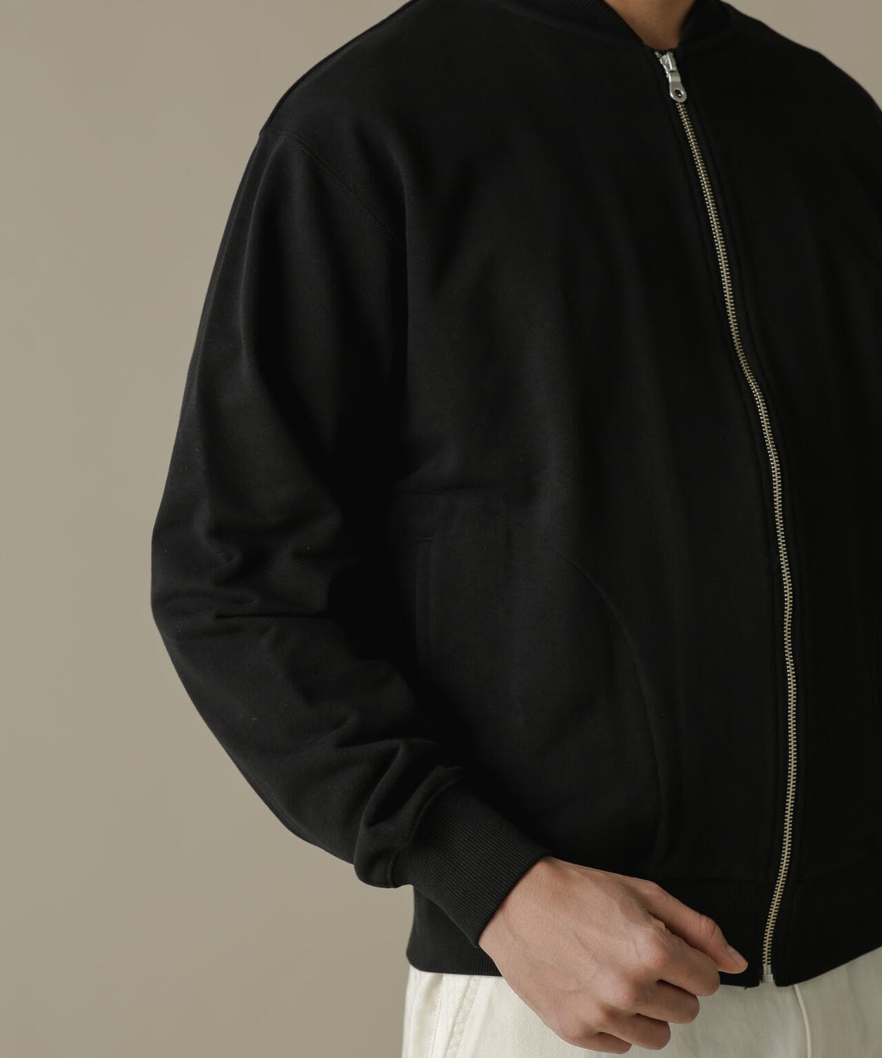 「NJ/CLUB」HOMESTOCK SORONA裏毛リブブルゾン(セットアップ可) 6684112211