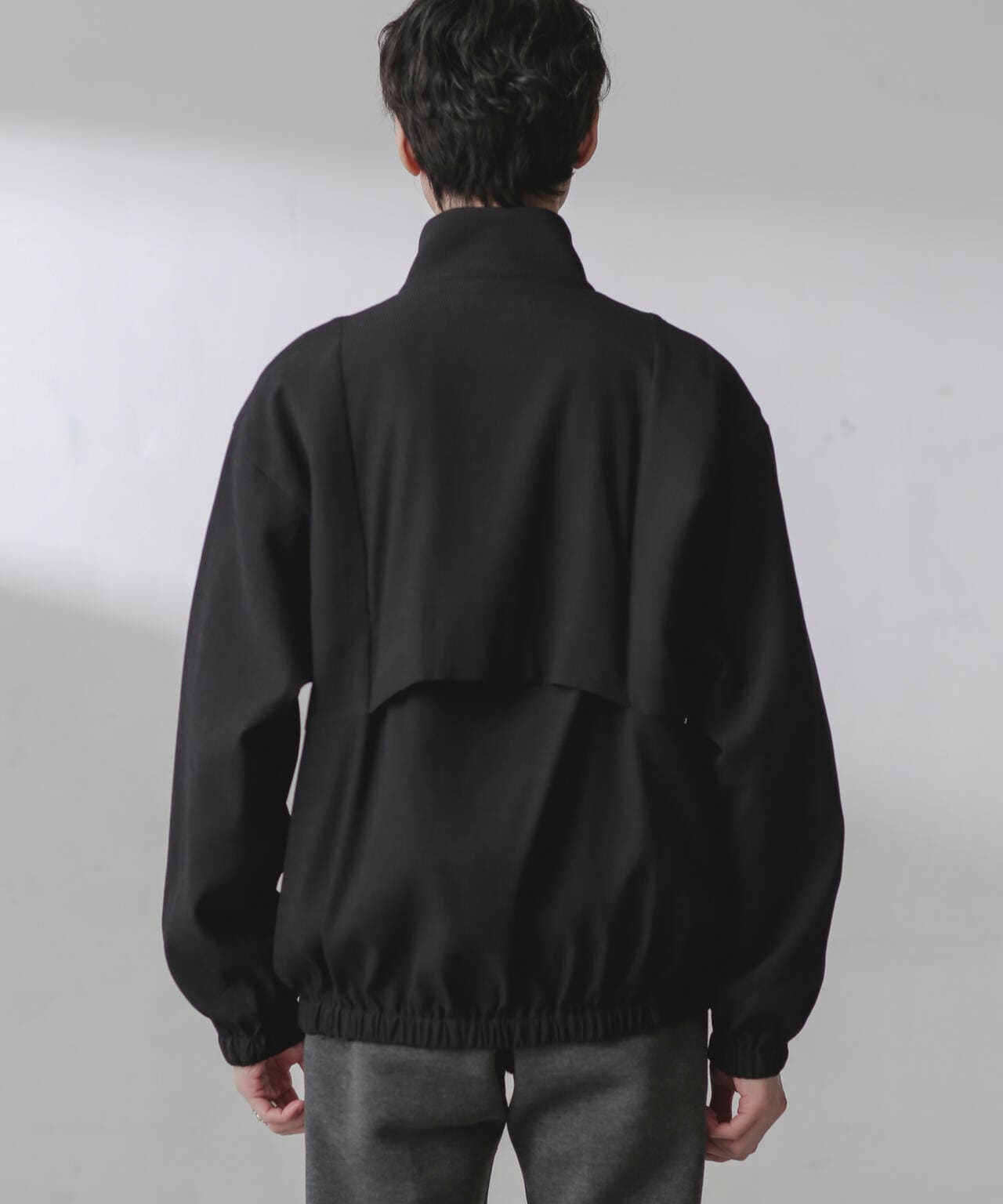 プリーツライクスタンドカラーブルゾン 6684112224