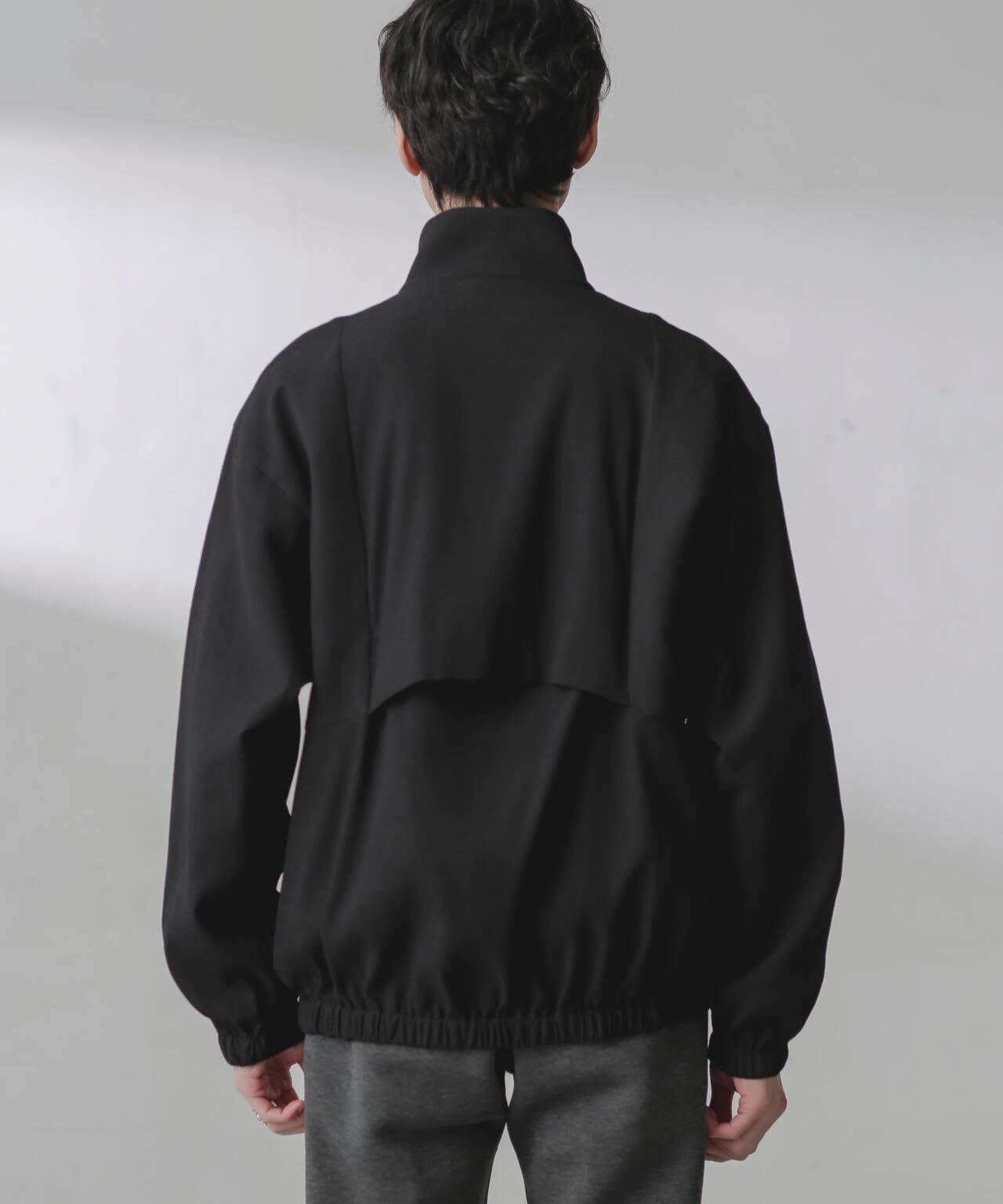 プリーツライクスタンドカラーブルゾン 6684112224