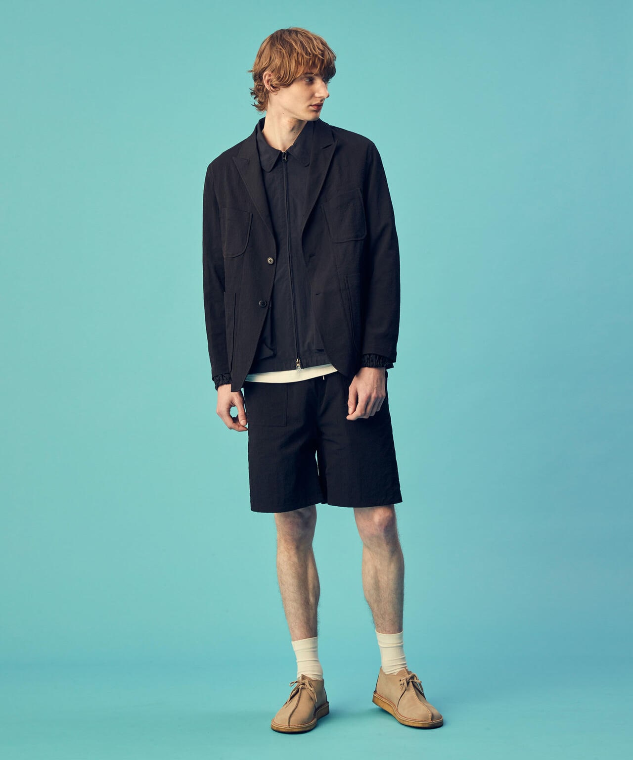 「GriffinHartland」別注合繊切替ZIPブルゾン 6684112227