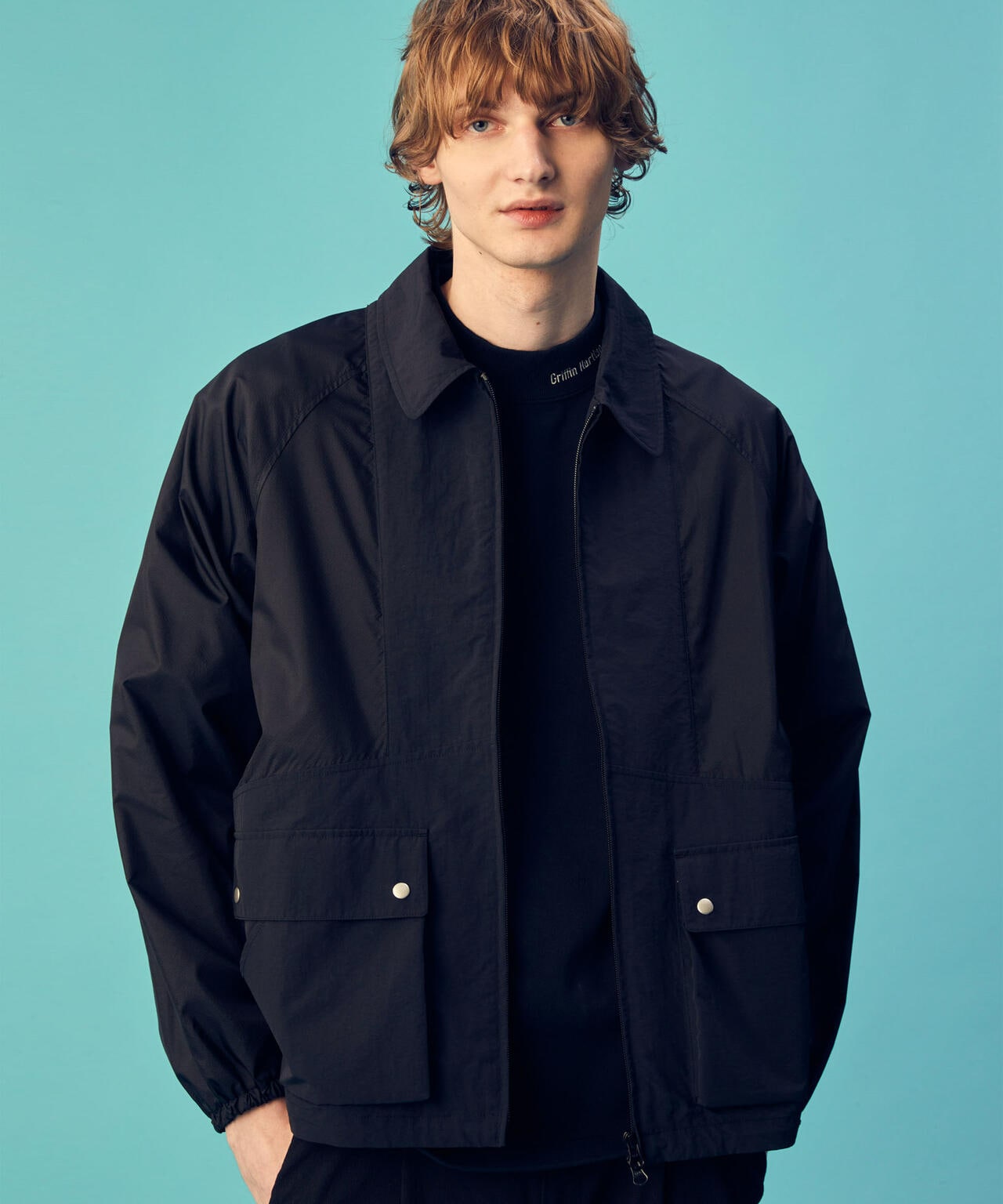 「GriffinHartland」別注合繊切替ZIPブルゾン 6684112227
