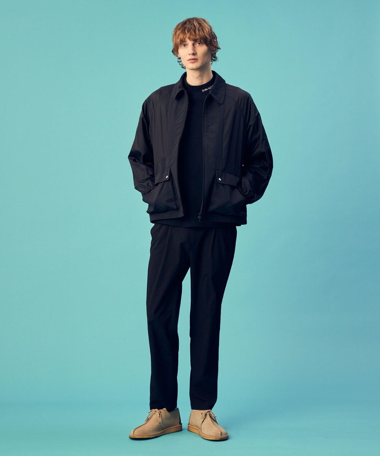 「GriffinHartland」別注合繊切替ZIPブルゾン 6684112227