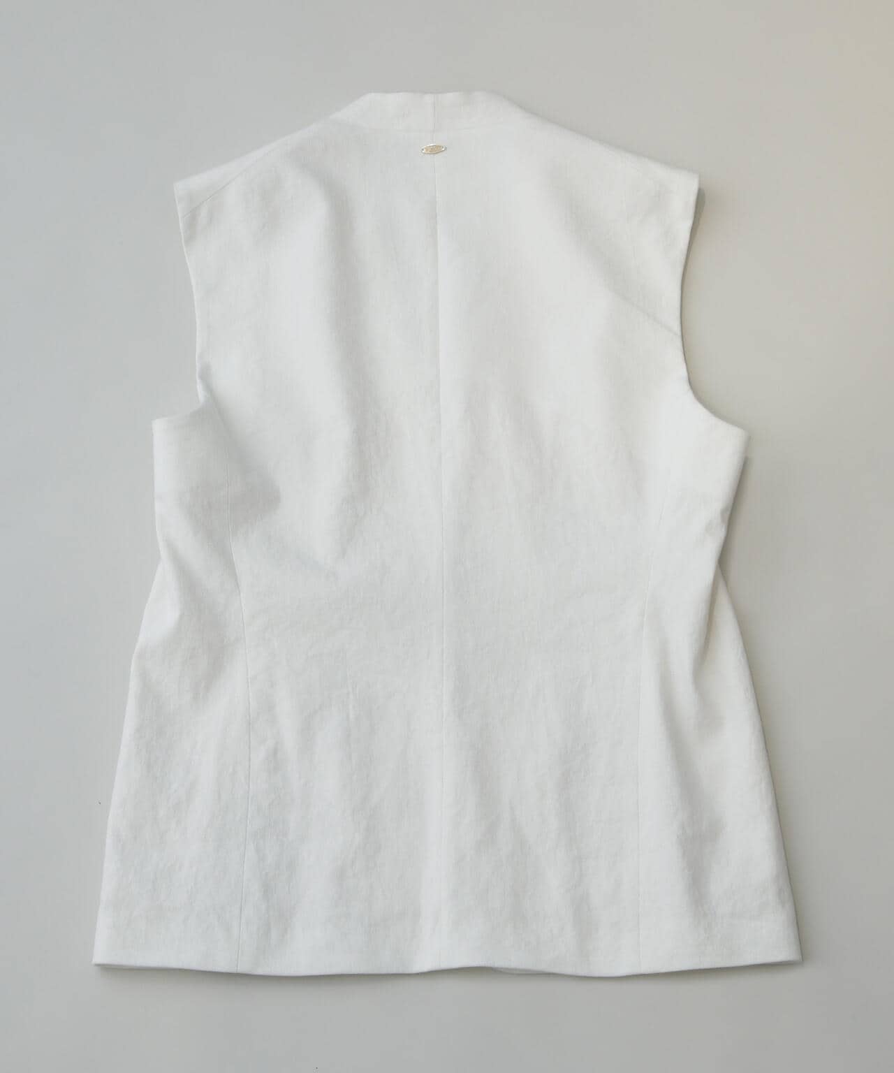AB.コットン/リネンオックススリーブレスジャケット 6684116207