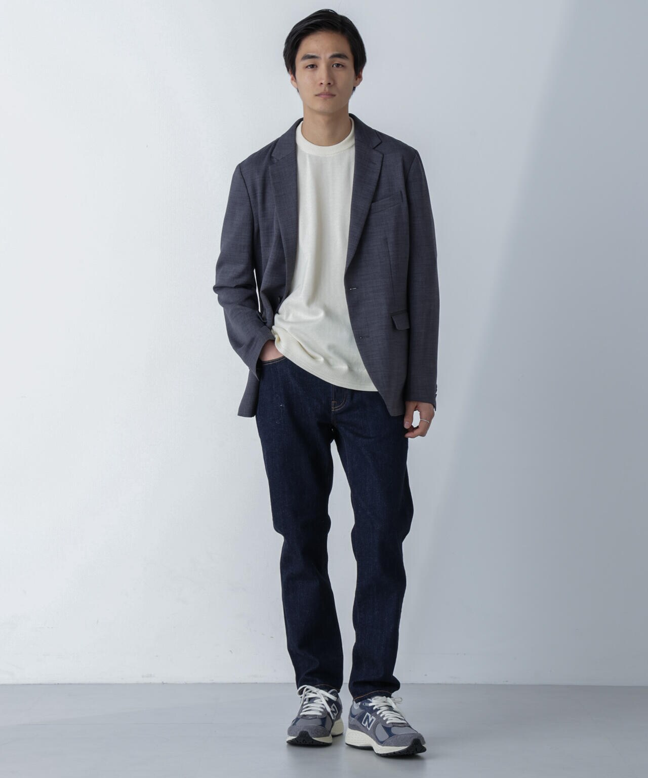 「N JACKET」Reflax(R)スラブツイルストレッチジャケット(セットアップ可) 6684117203