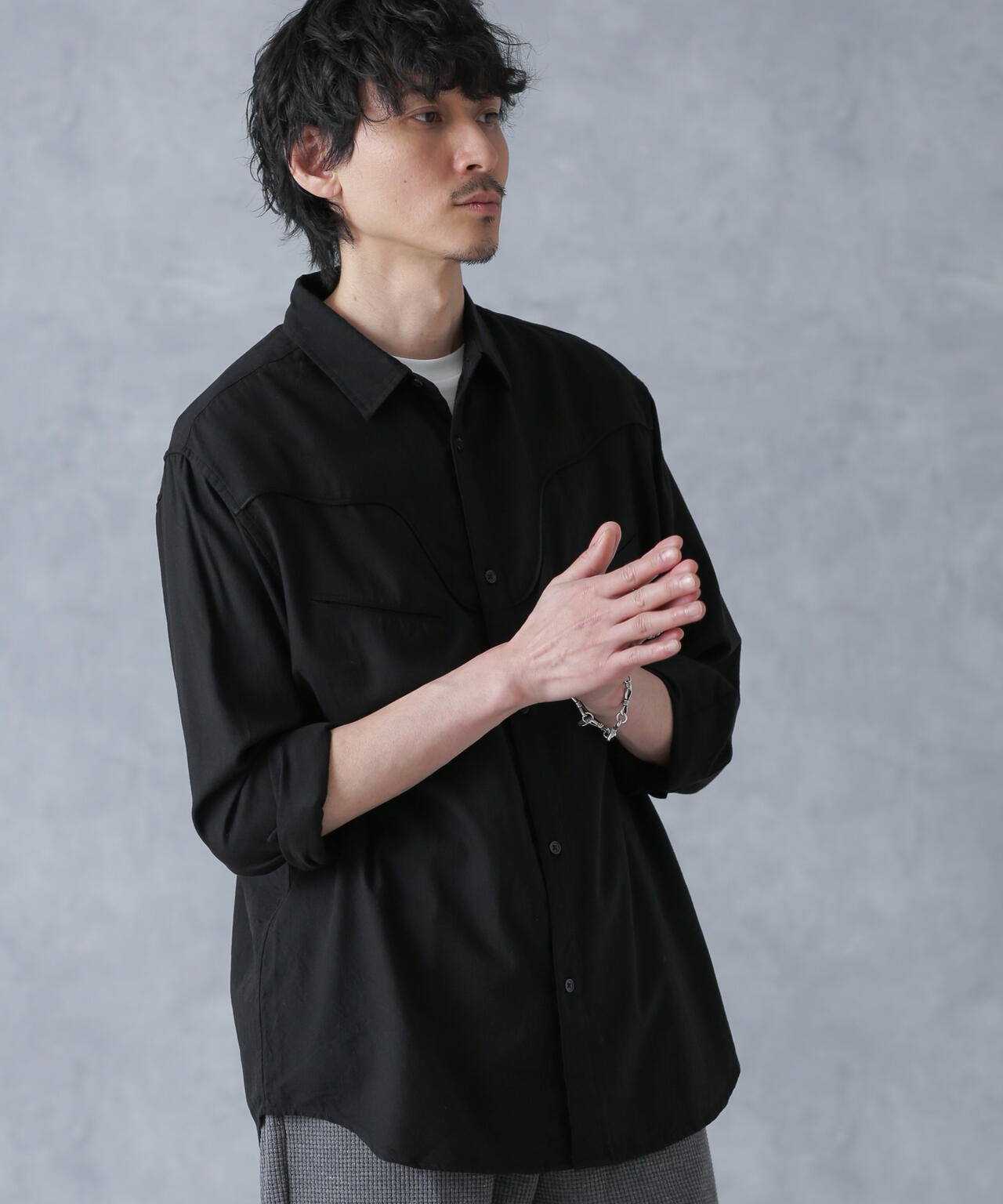 コットンレーヨン ウエスタンシャツ 6684120219