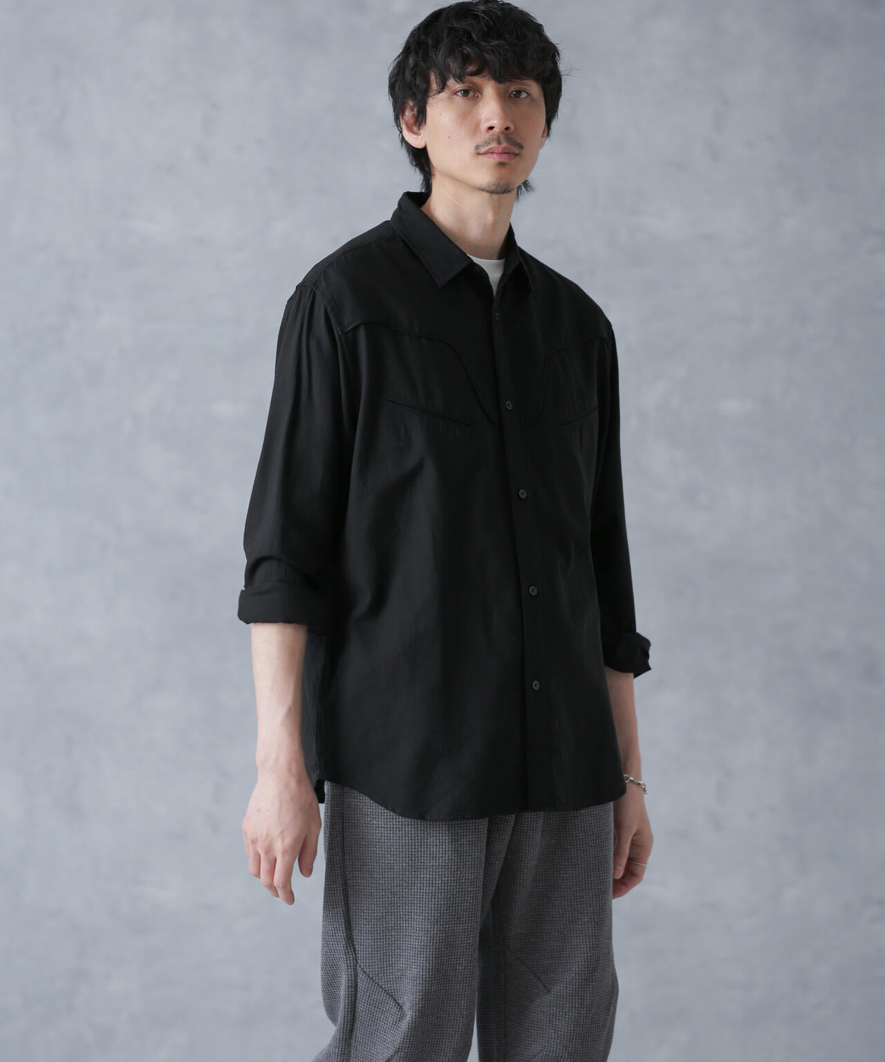 コットンレーヨン ウエスタンシャツ 6684120219