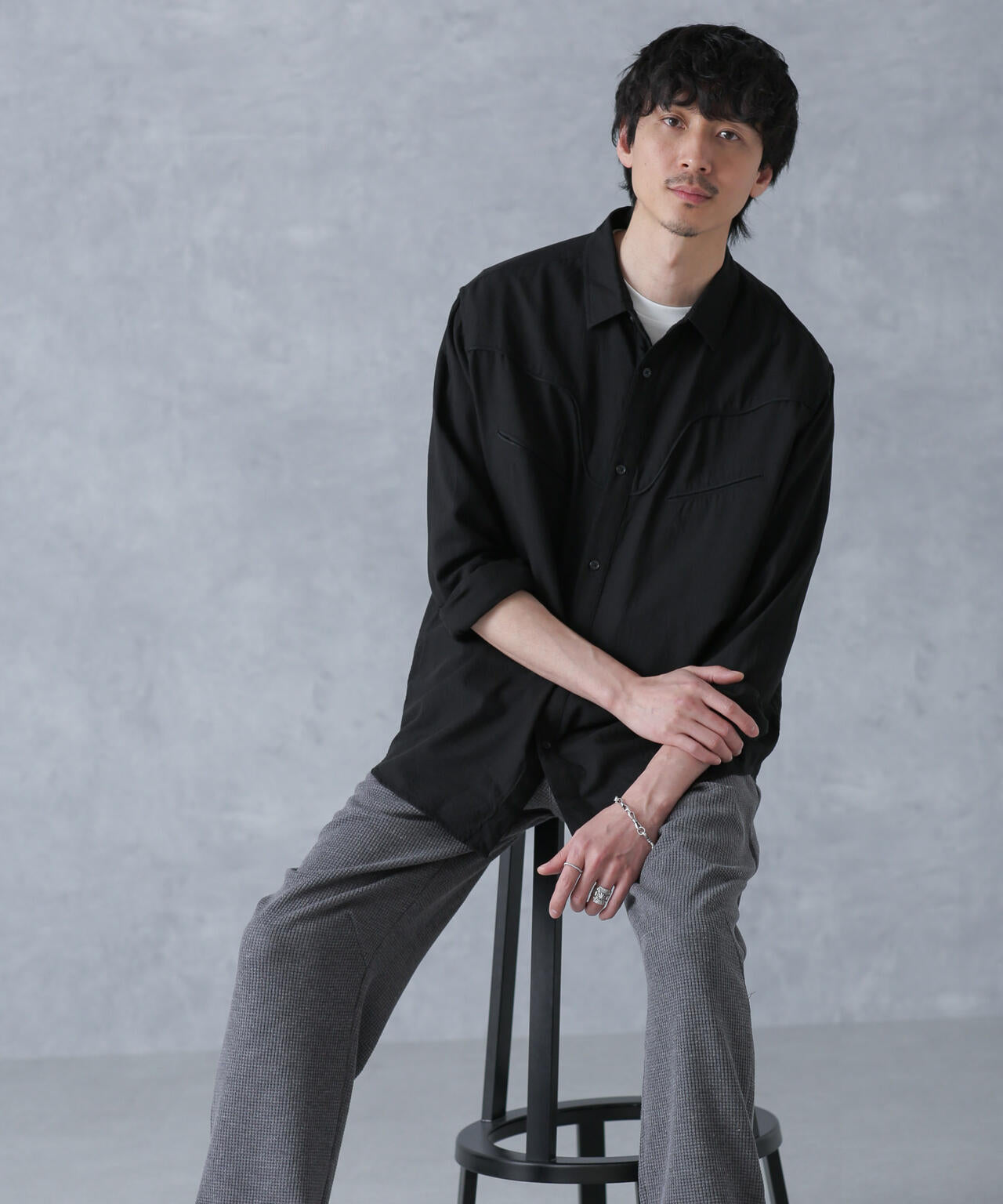 コットンレーヨン ウエスタンシャツ 6684120219