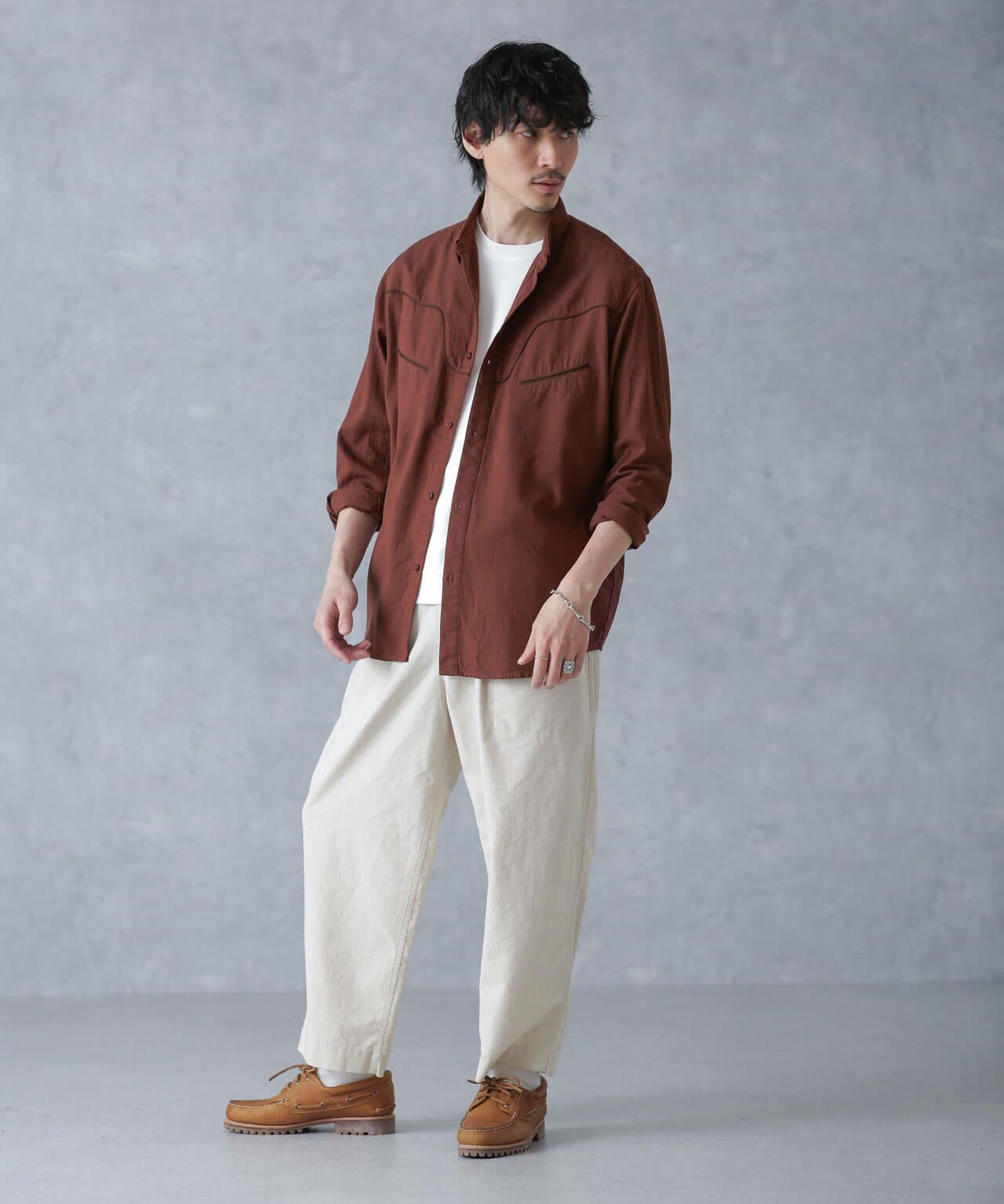 コットンレーヨン ウエスタンシャツ 6684120219