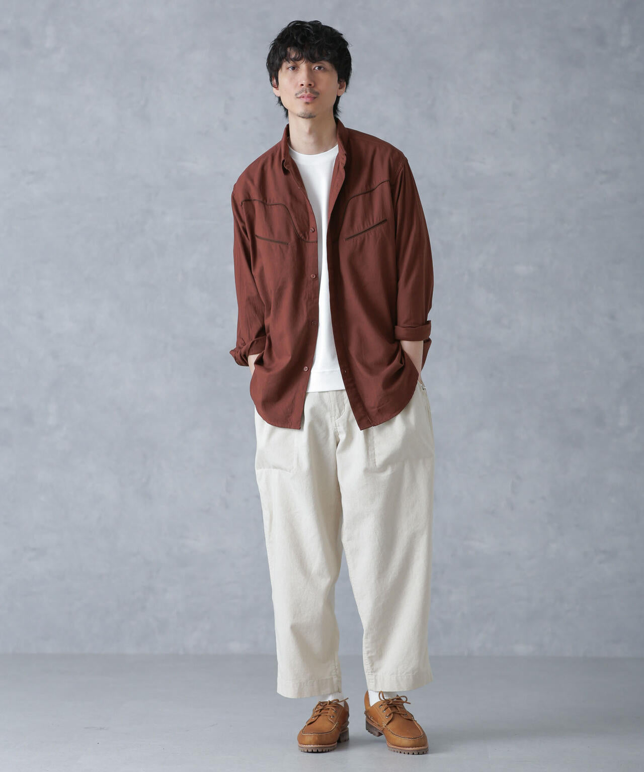 コットンレーヨン ウエスタンシャツ 6684120219