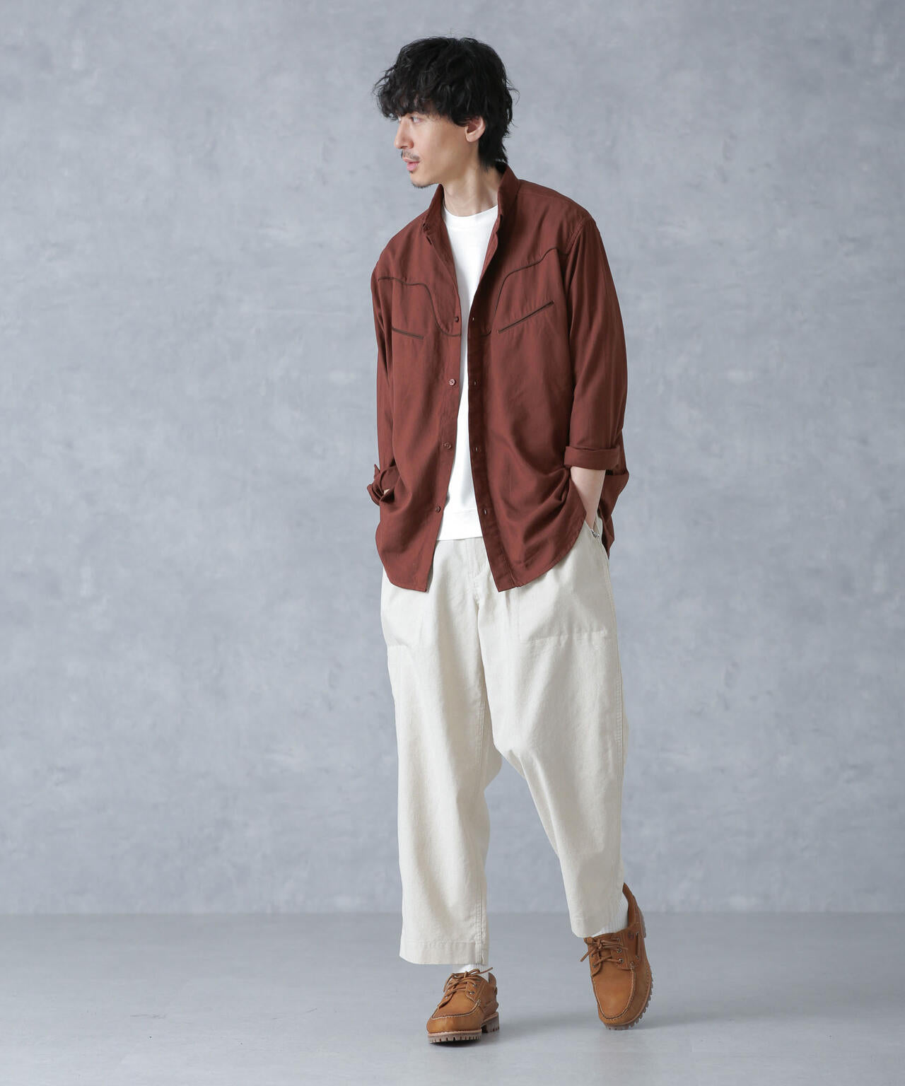 コットンレーヨン ウエスタンシャツ 6684120219