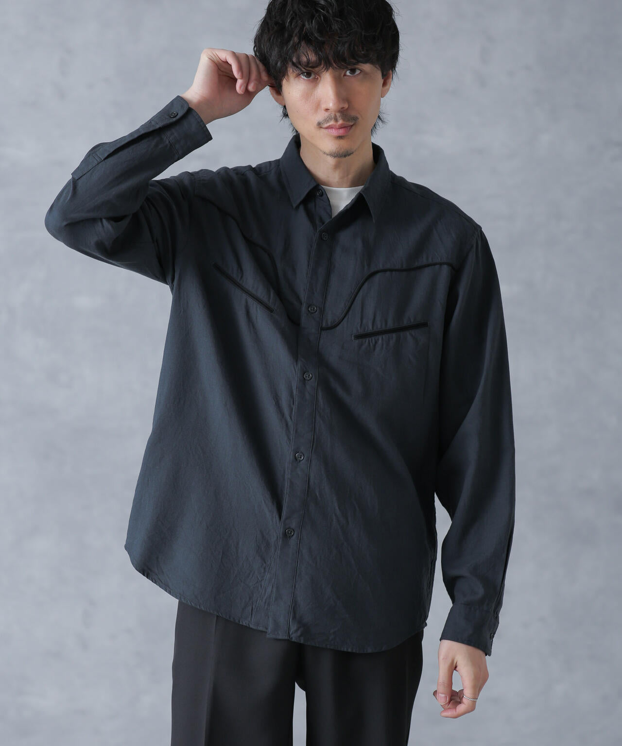 コットンレーヨン ウエスタンシャツ 6684120219