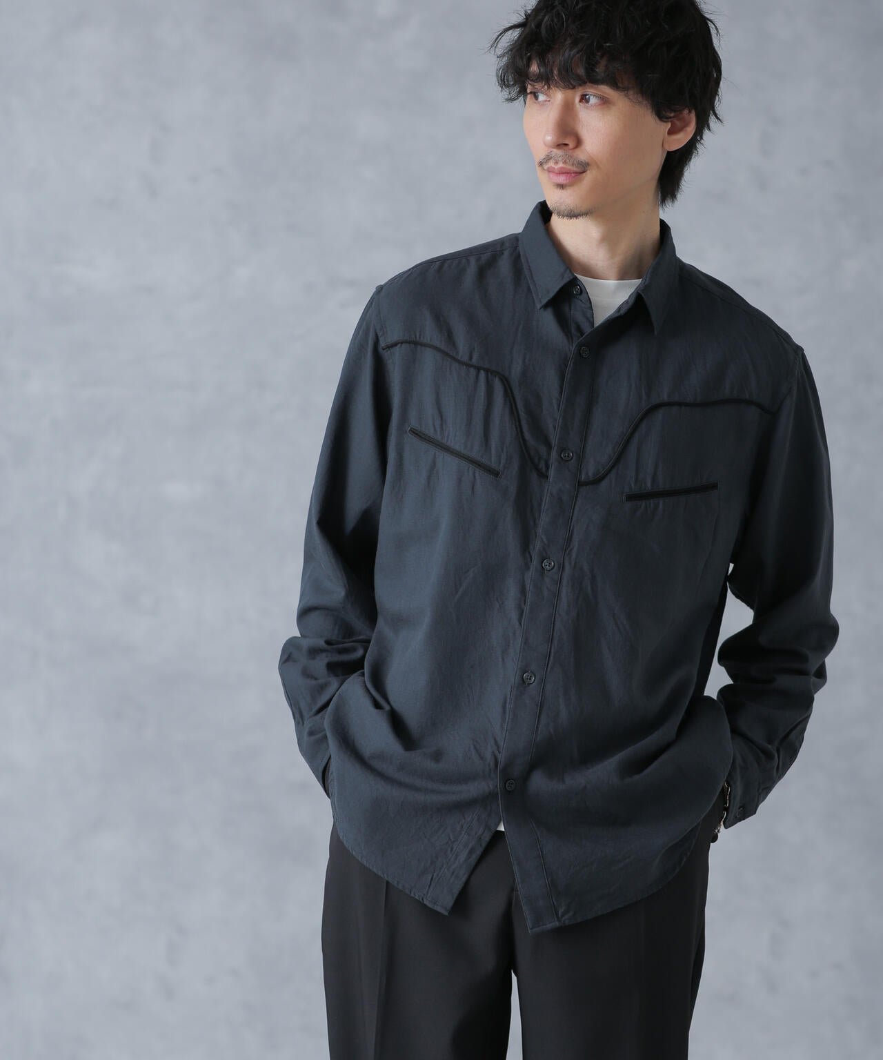 コットンレーヨン ウエスタンシャツ 6684120219