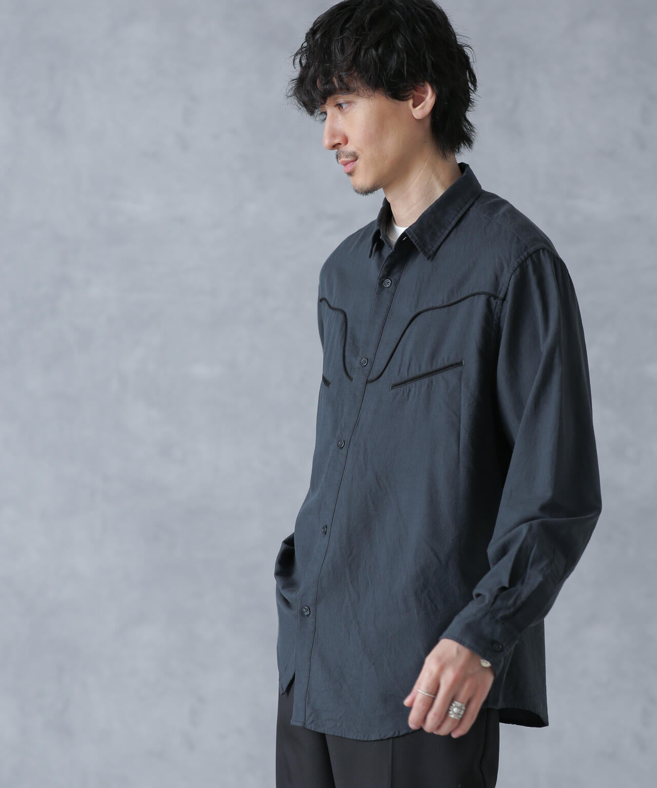 コットンレーヨン ウエスタンシャツ 6684120219