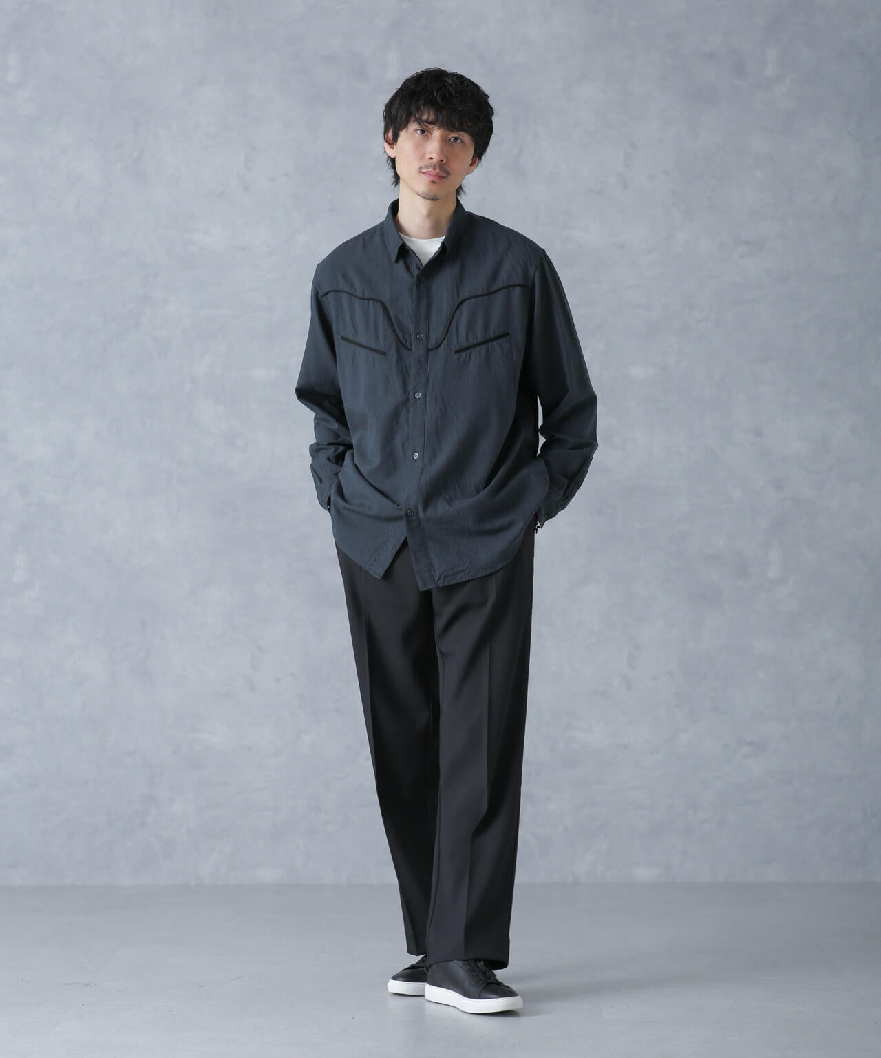 コットンレーヨン ウエスタンシャツ 6684120219