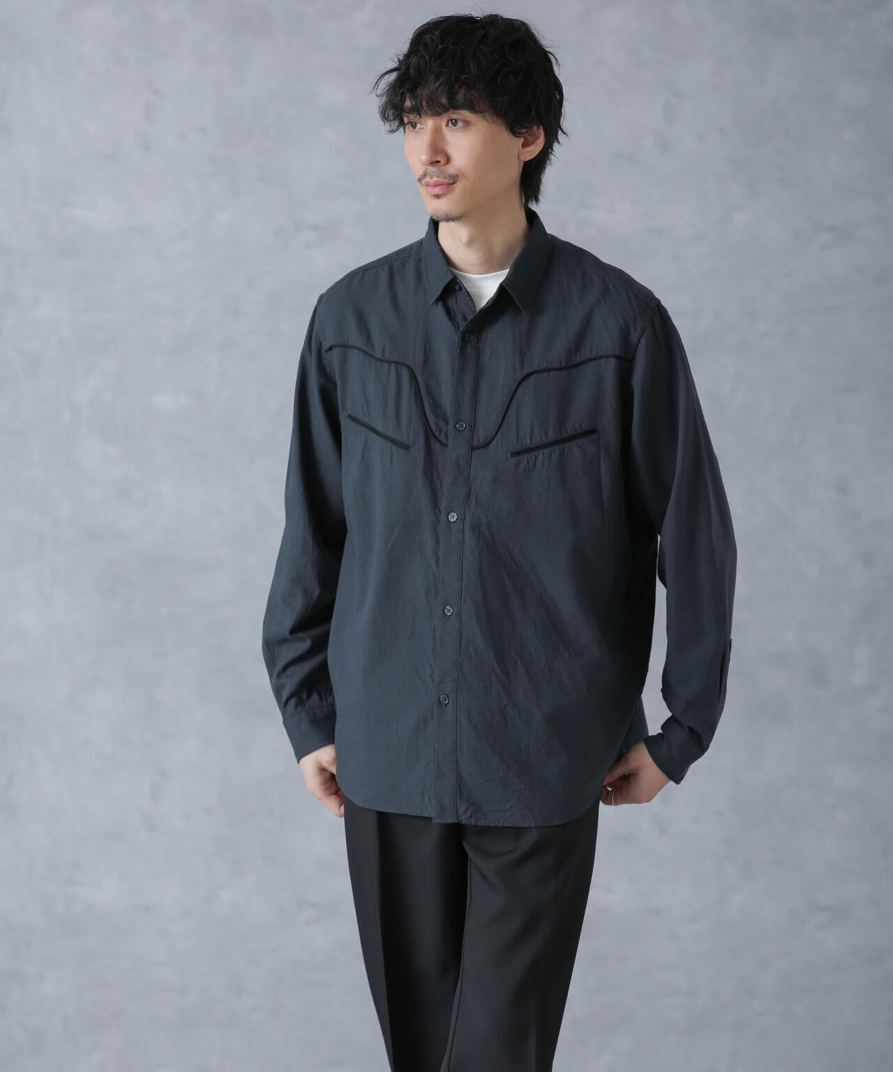 コットンレーヨン ウエスタンシャツ 6684120219