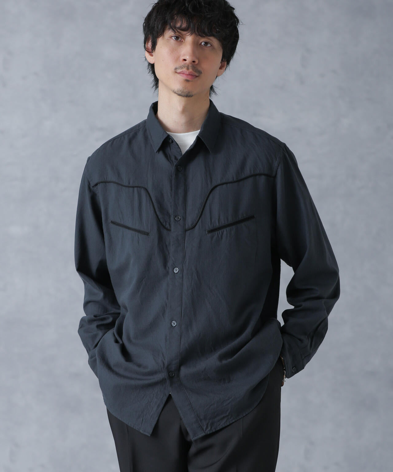 コットンレーヨン ウエスタンシャツ 6684120219