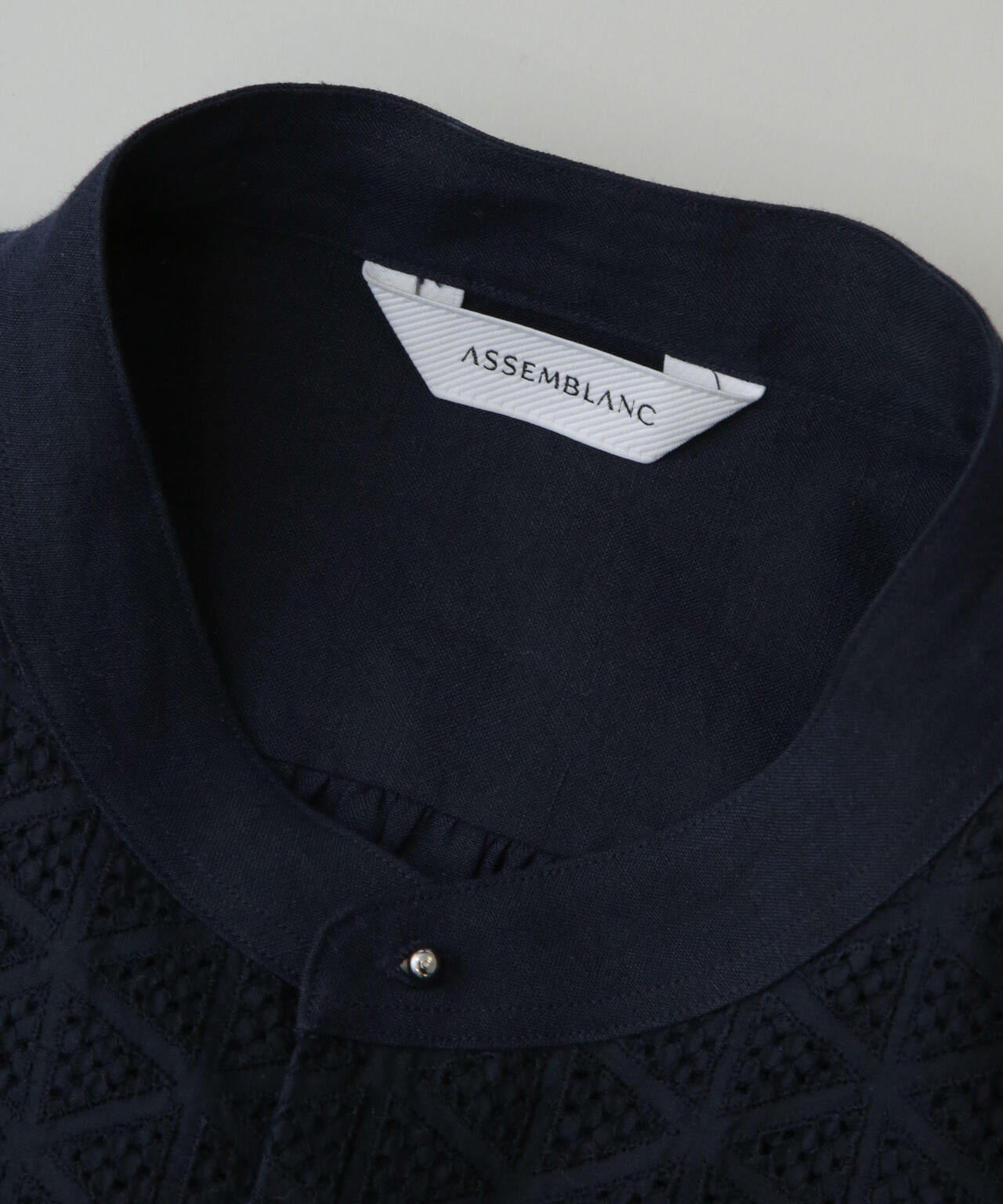 AB.ダブルカバーポプリンワッシャーグランパシャツ 6684120228