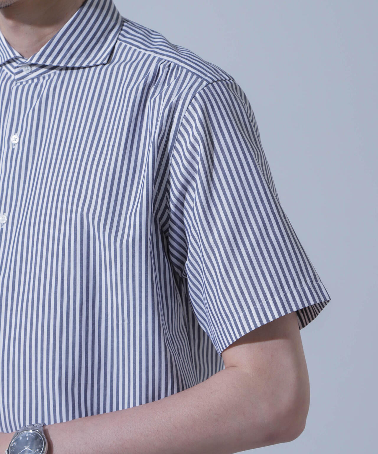 「N SHIRTS」AntiSoaked(R)汗染み防止ホリゾンタルカラーシャツ半袖 6684121209