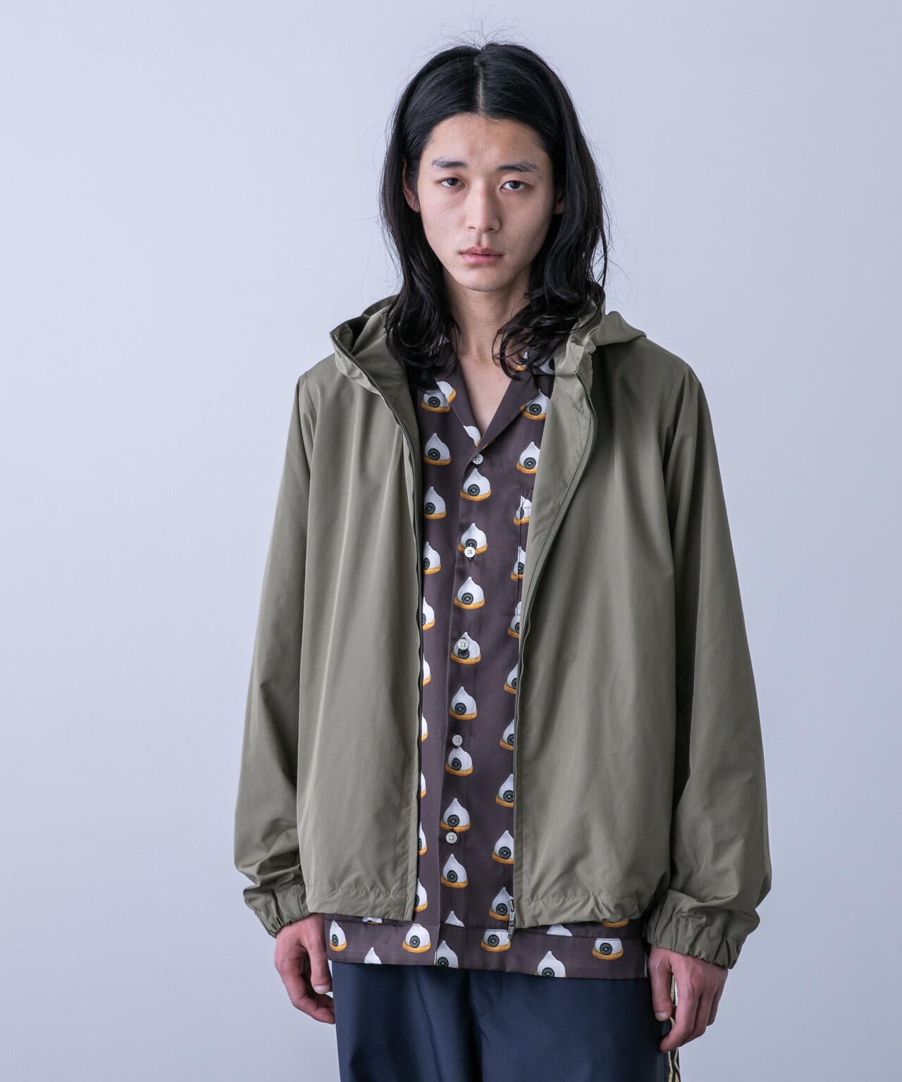 「HOTEL PALACE(オテルパラス)」スイーツプリントオープンカラーシャツ 6684121220