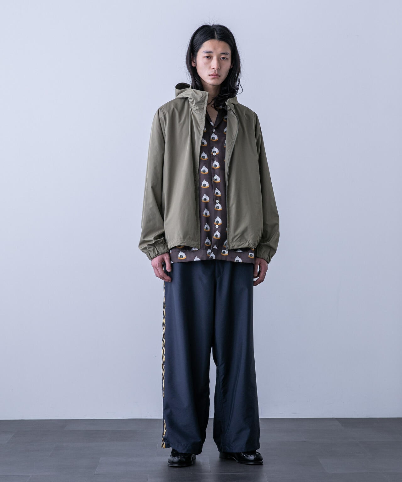 「HOTEL PALACE(オテルパラス)」スイーツプリントオープンカラーシャツ 6684121220