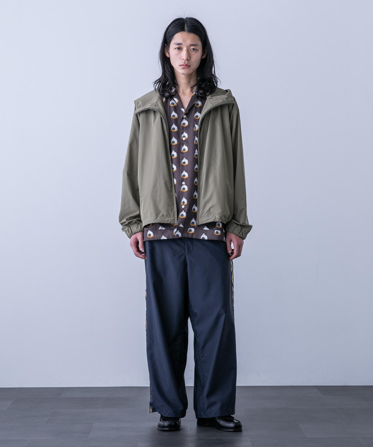 「HOTEL PALACE(オテルパラス)」スイーツプリントオープンカラーシャツ 6684121220