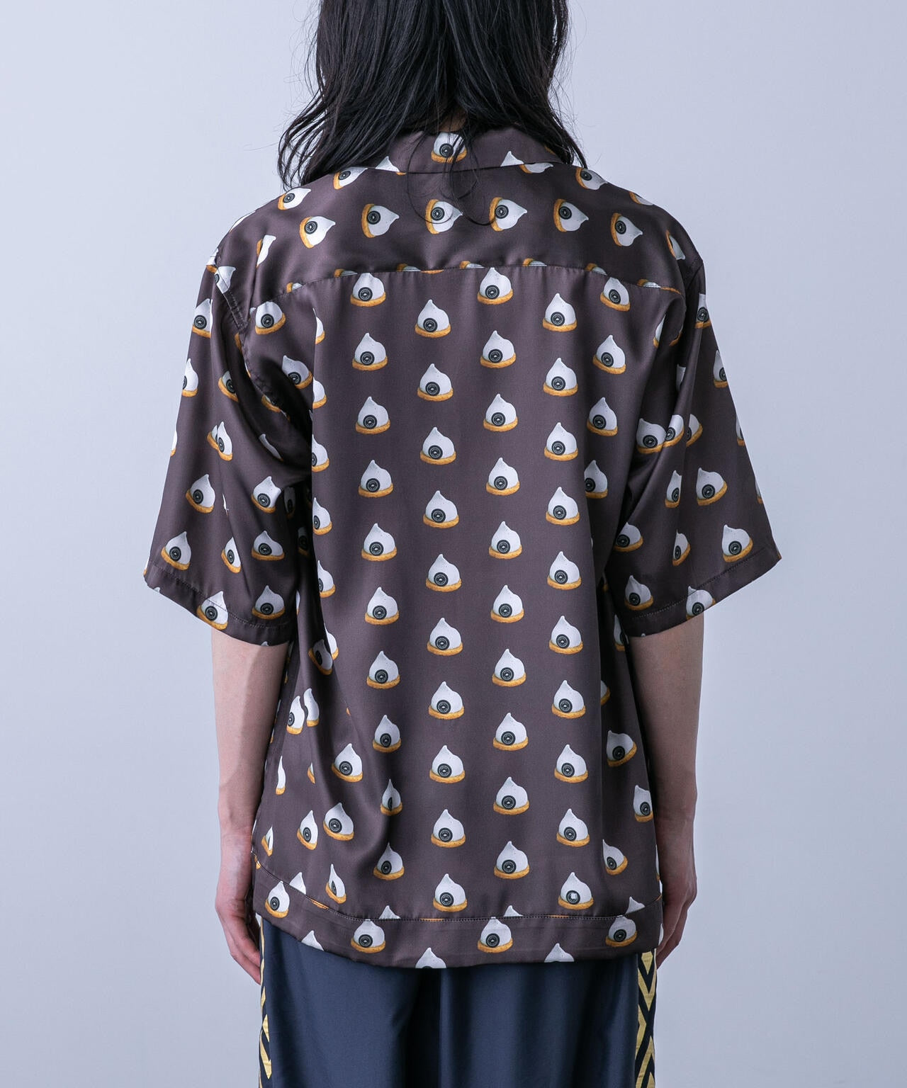 「HOTEL PALACE(オテルパラス)」スイーツプリントオープンカラーシャツ 6684121220