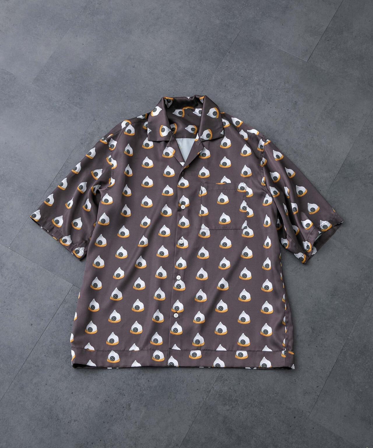 「HOTEL PALACE(オテルパラス)」スイーツプリントオープンカラーシャツ 6684121220