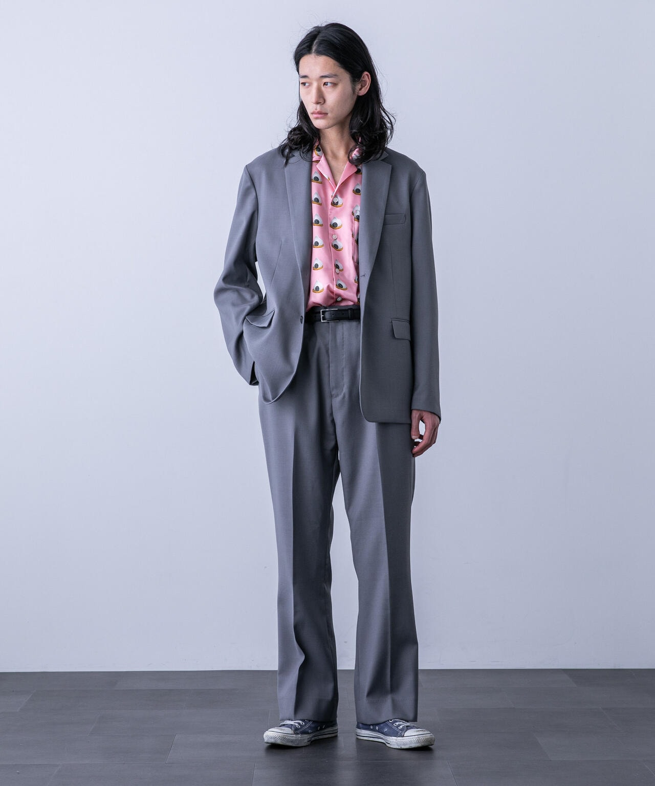 「HOTEL PALACE(オテルパラス)」スイーツプリントオープンカラーシャツ 6684121220