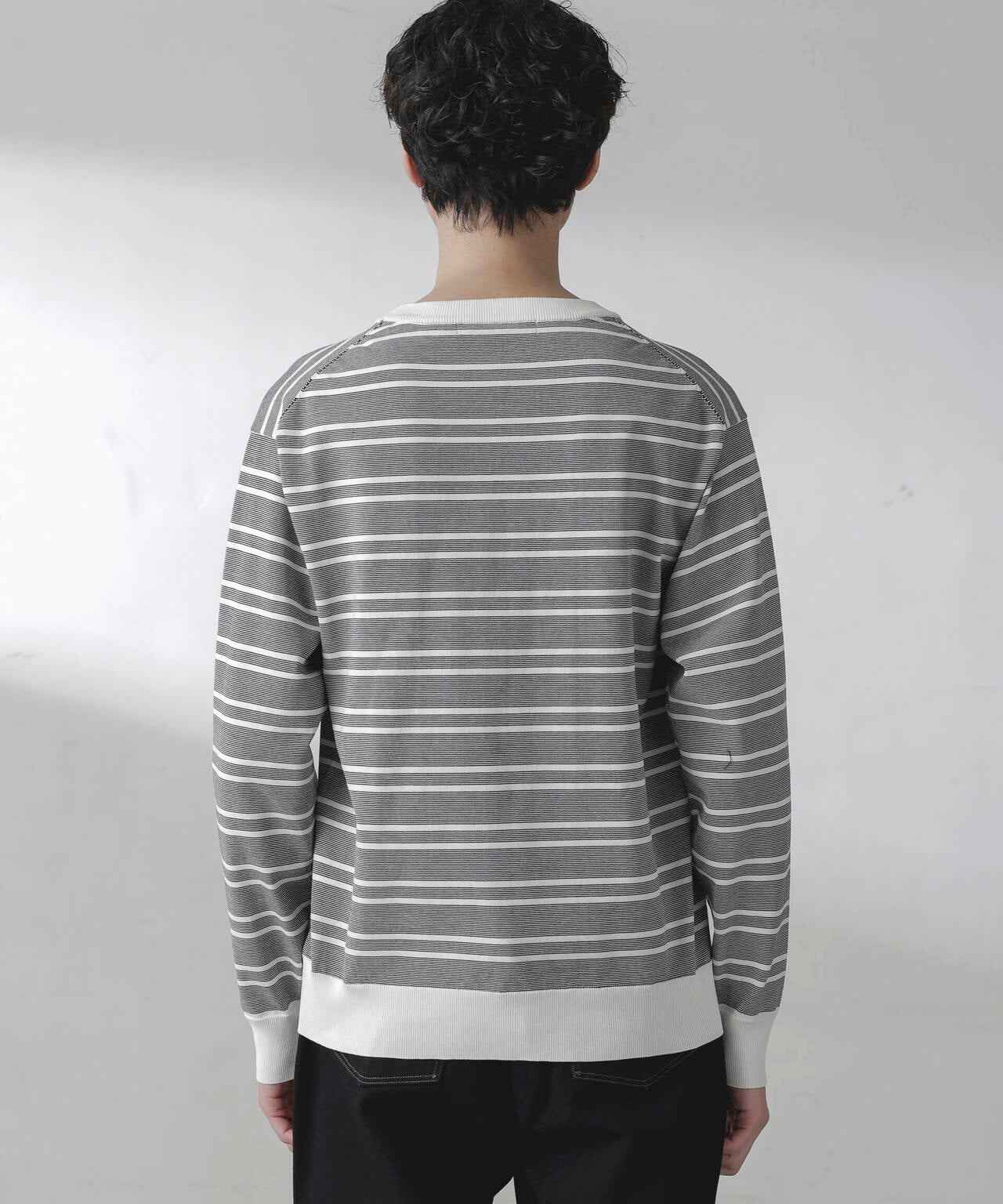 C/SORONA プレーティングボーダーニットTシャツ 6684122211