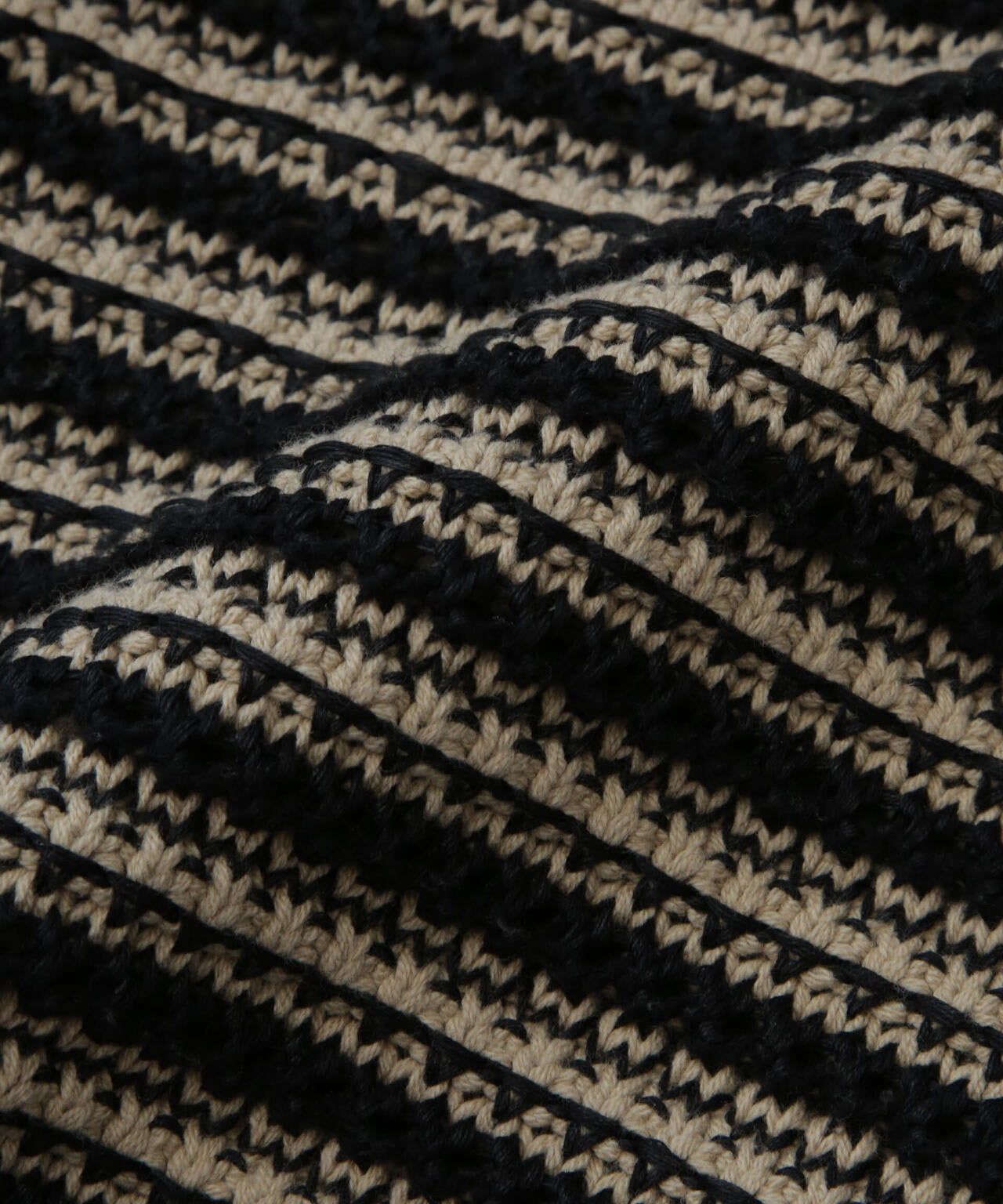 AB.ギマミックス引き上げ編みボーダーカーディガン 6684122221