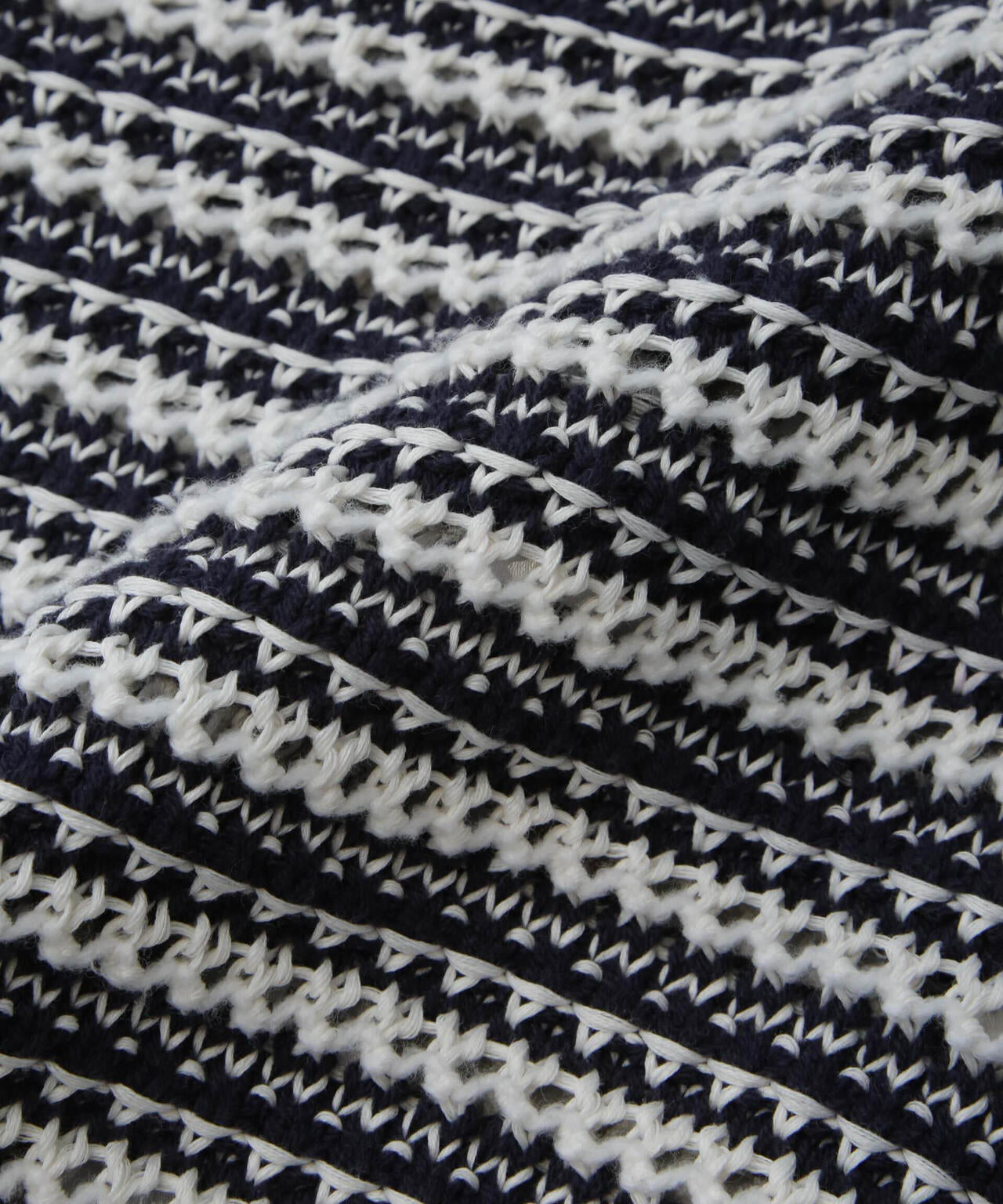 AB.ギマミックス引き上げ編みボーダーカーディガン 6684122221