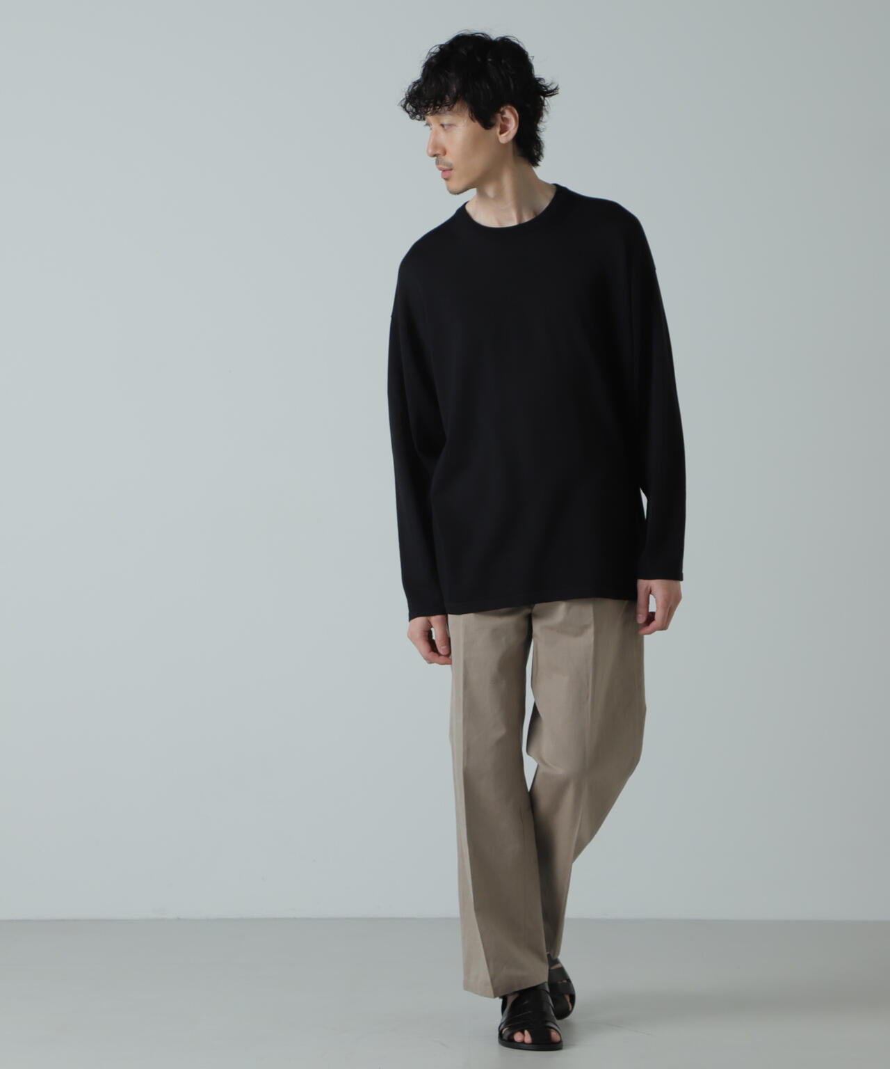 AB.シルクプレーティングリラックスニットTシャツ 6684122222