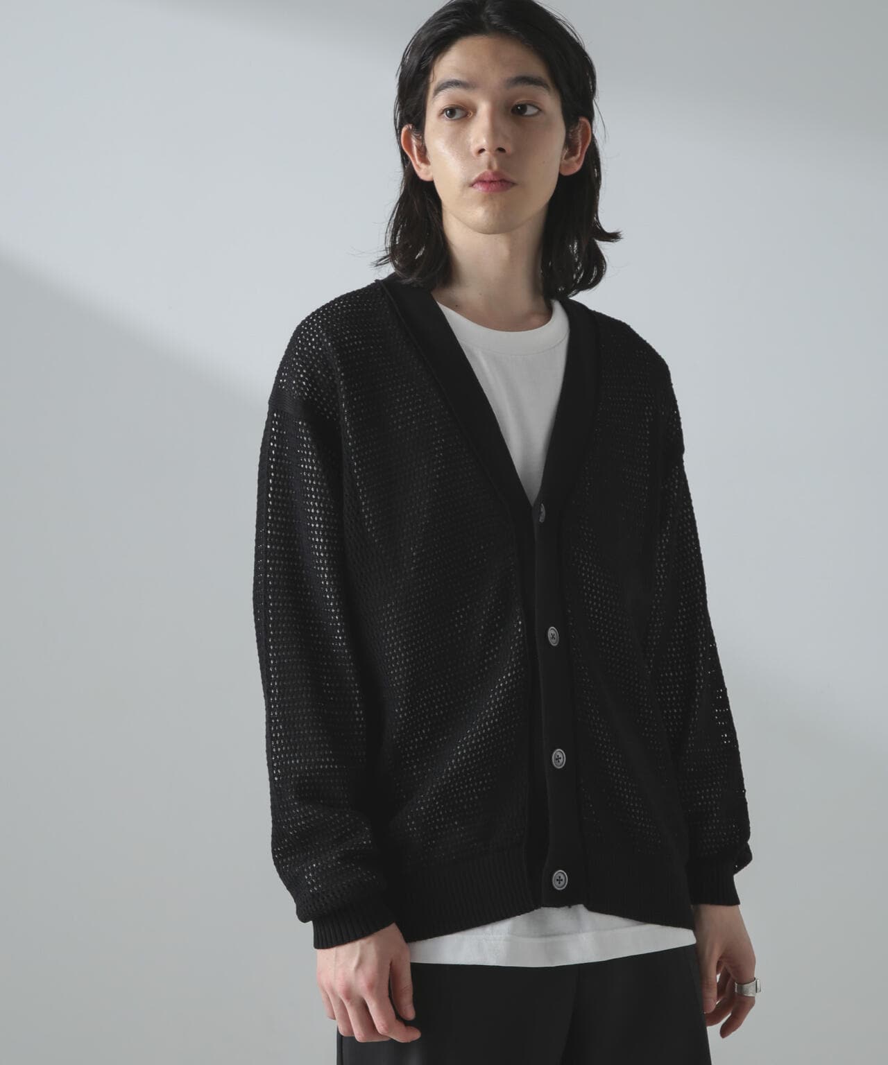 ギマアイレットボクシーニットカーディガン 6684122226