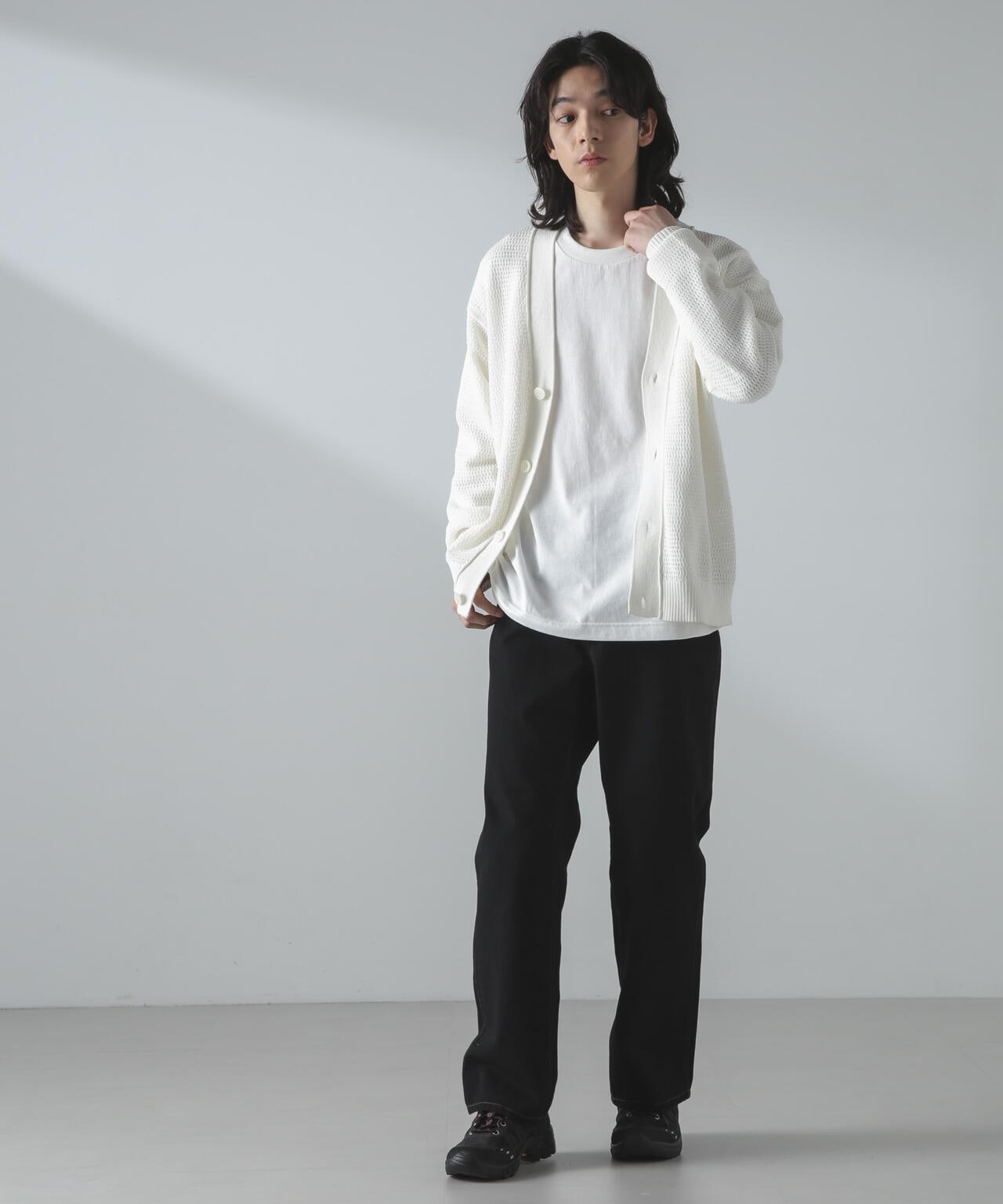 ギマアイレットボクシーニットカーディガン 6684122226