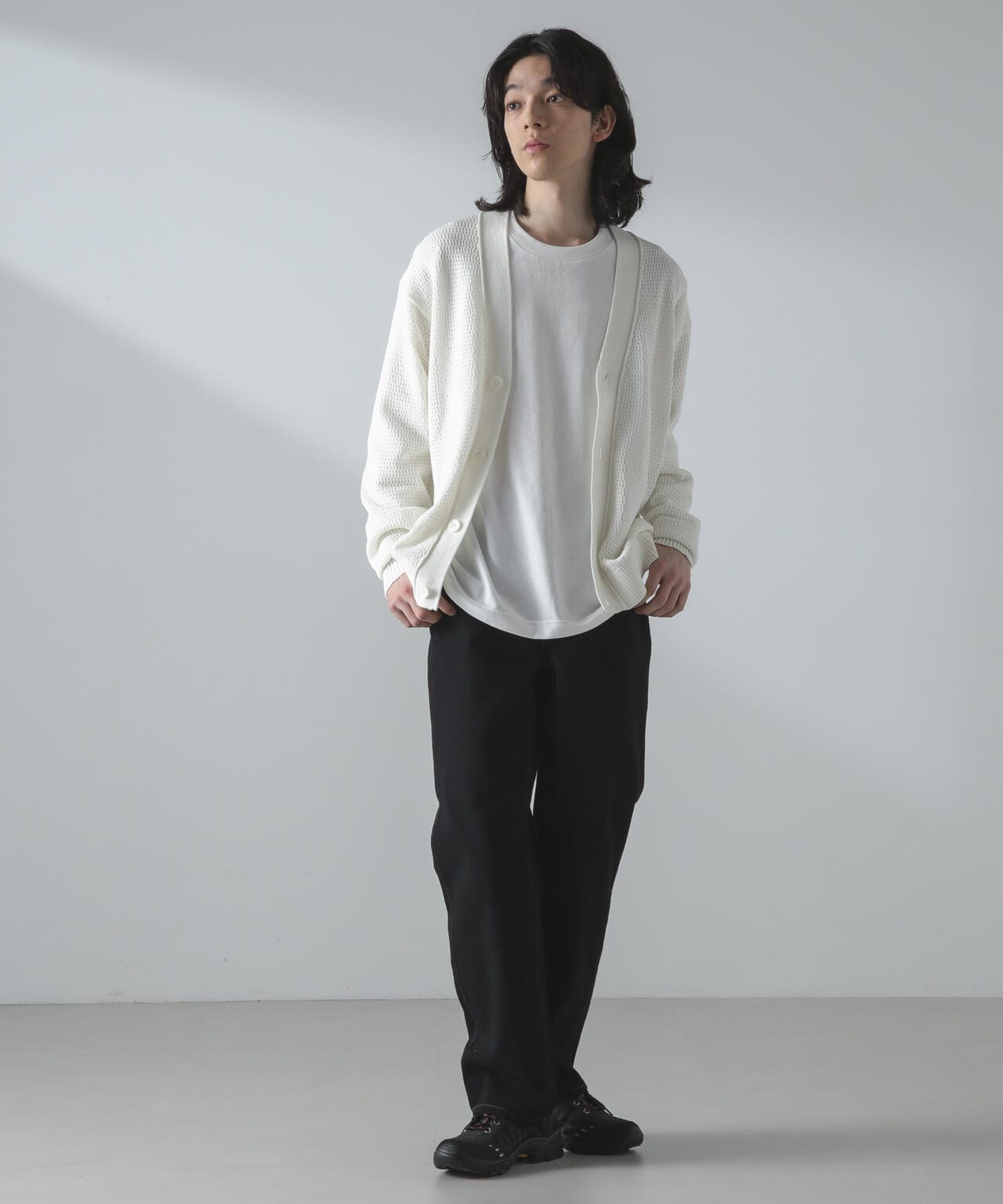 ギマアイレットボクシーニットカーディガン 6684122226