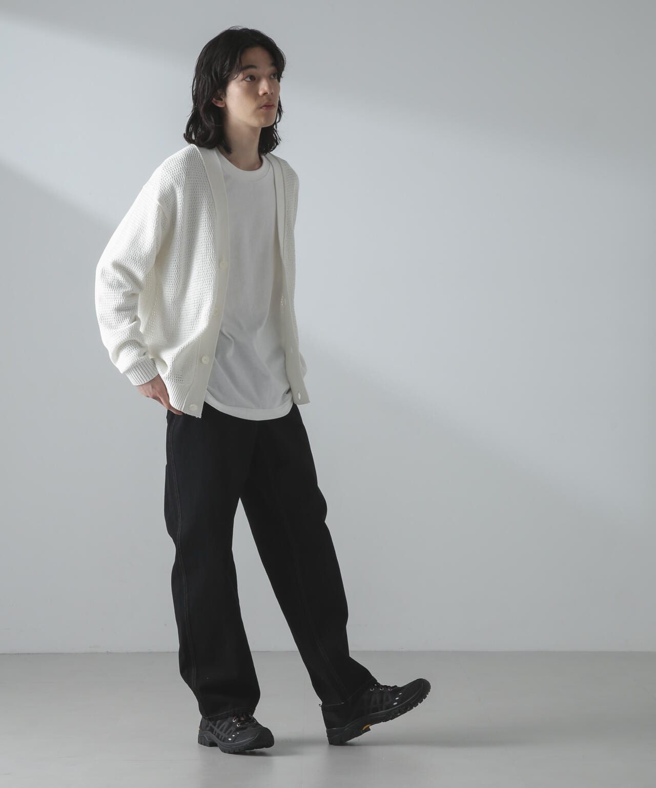 ギマアイレットボクシーニットカーディガン 6684122226