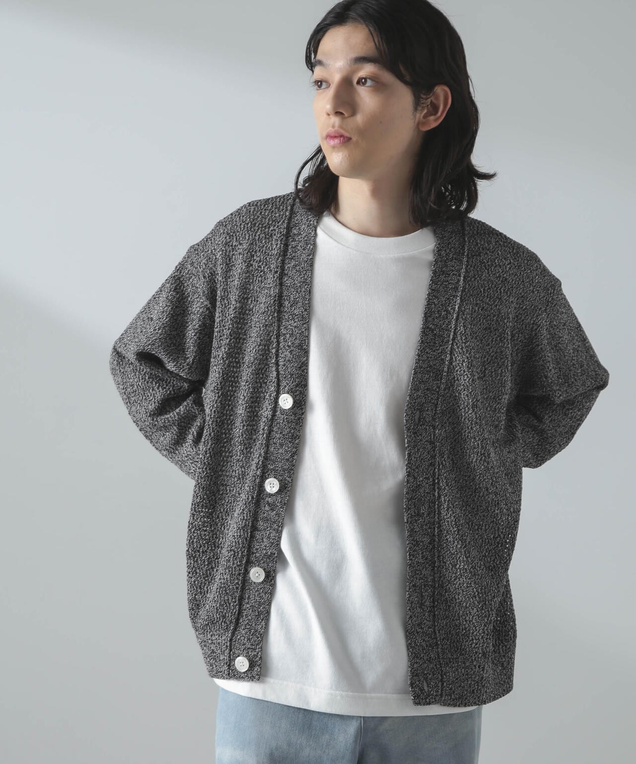 ギマアイレットボクシーニットカーディガン 6684122226