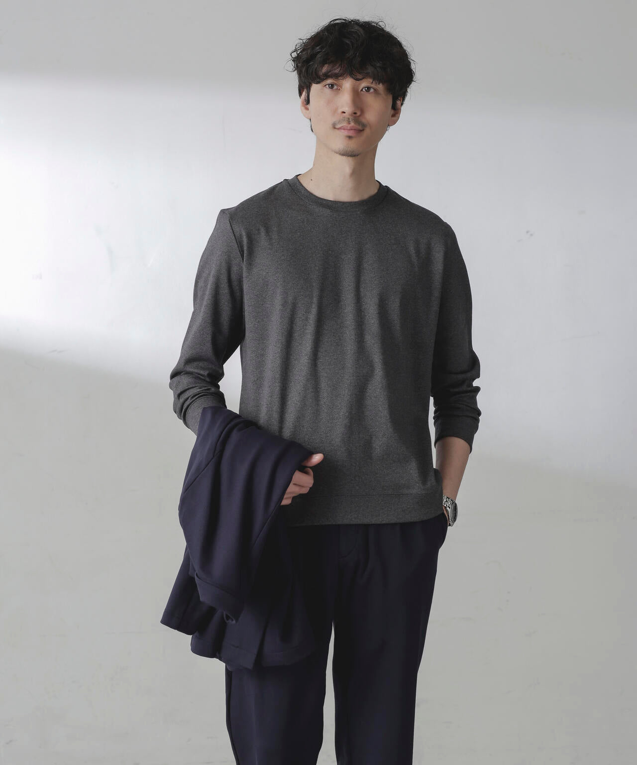 「FORMAL JERSEY」クルーネックカットソー長袖 6684123205