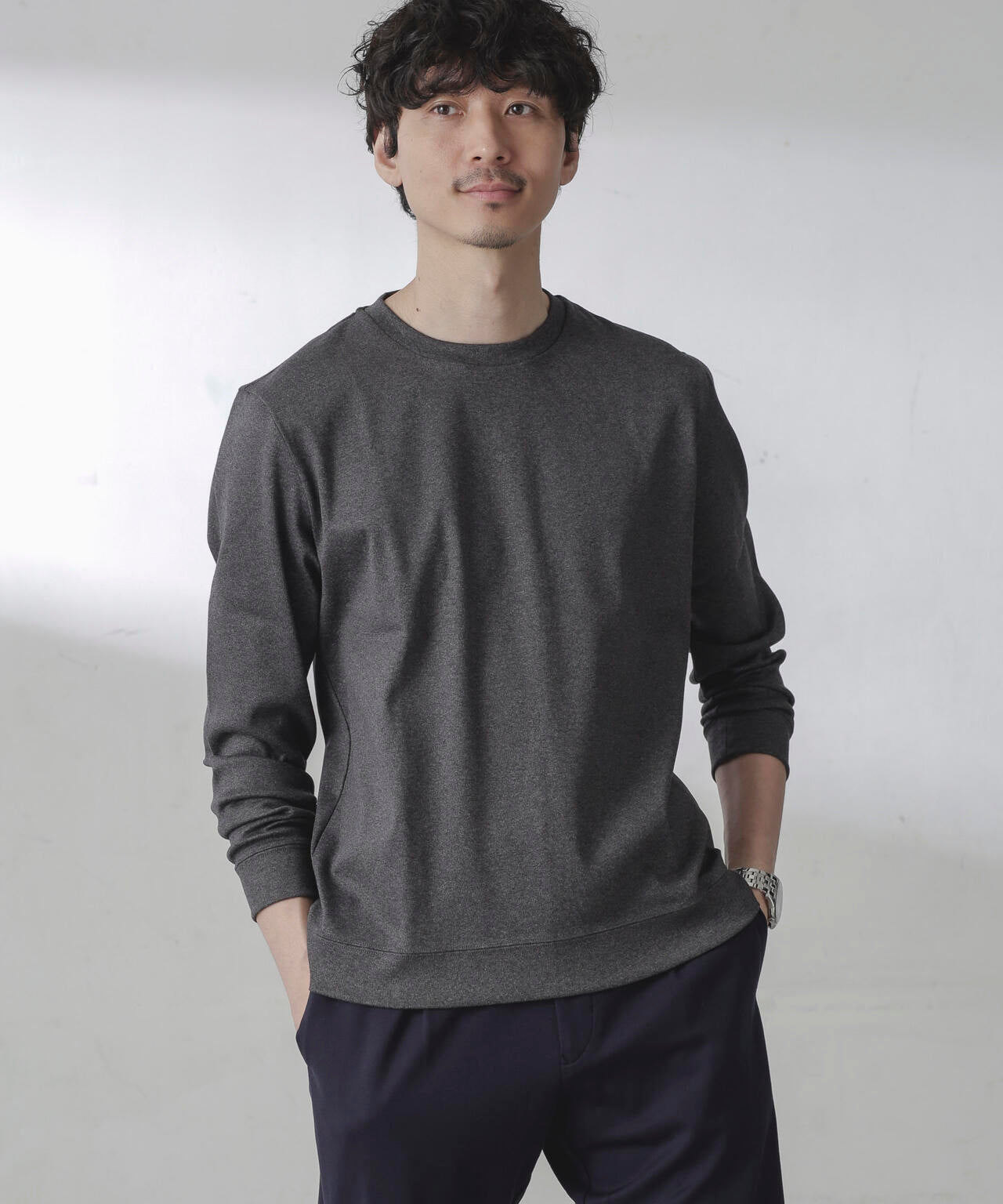 「FORMAL JERSEY」クルーネックカットソー長袖 6684123205