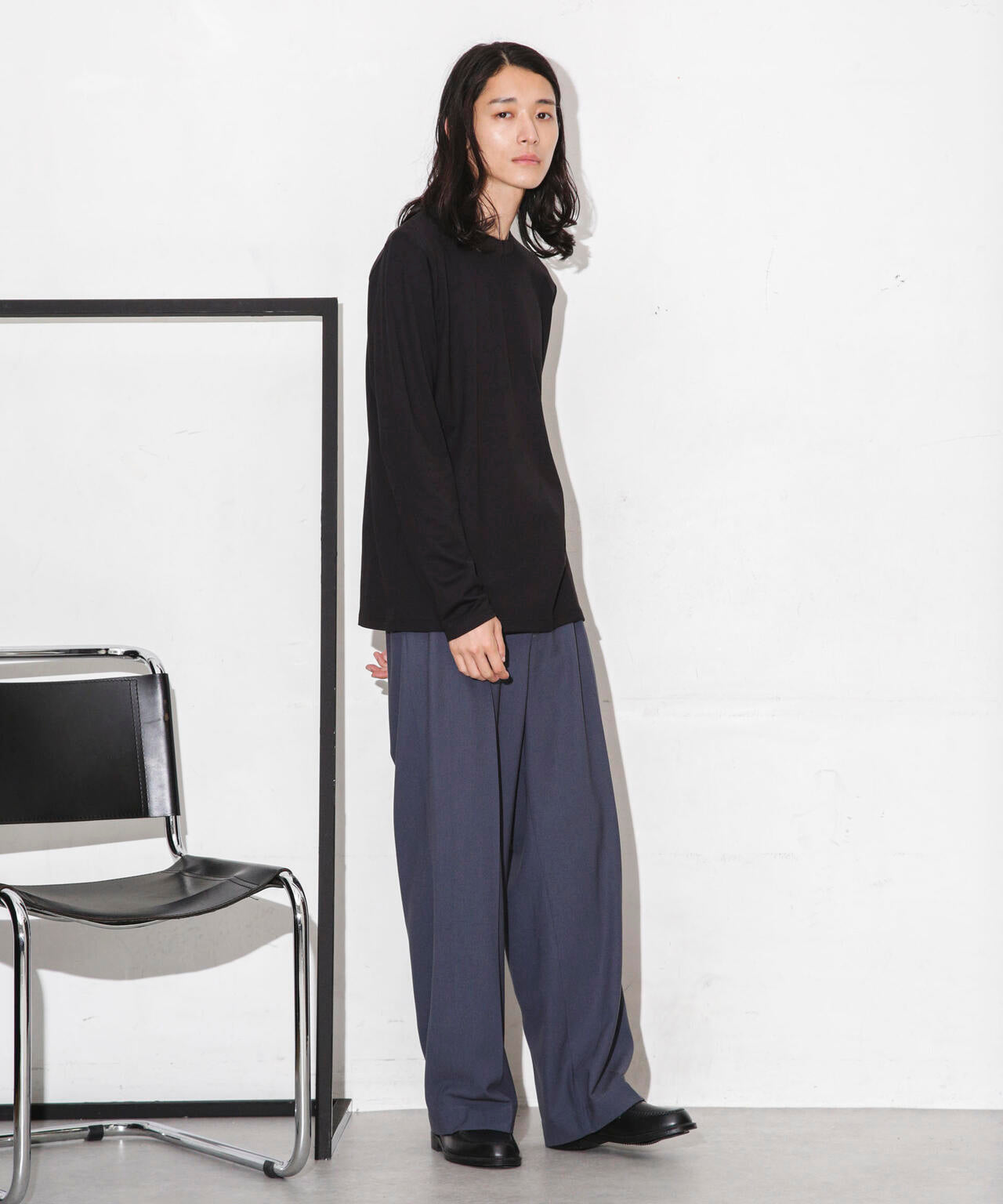 Anti Soaked 汗染み防止 クルーネックTシャツ長袖 6684123208
